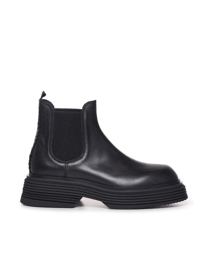THE-ANTIPODE Boots Black Calfskin