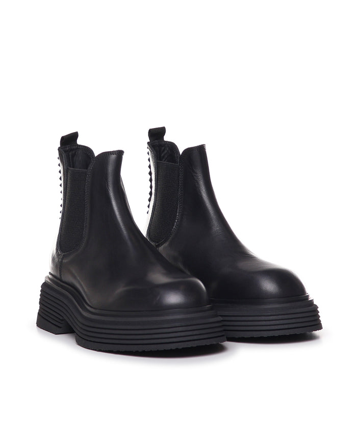 THE-ANTIPODE Boots Black Calfskin