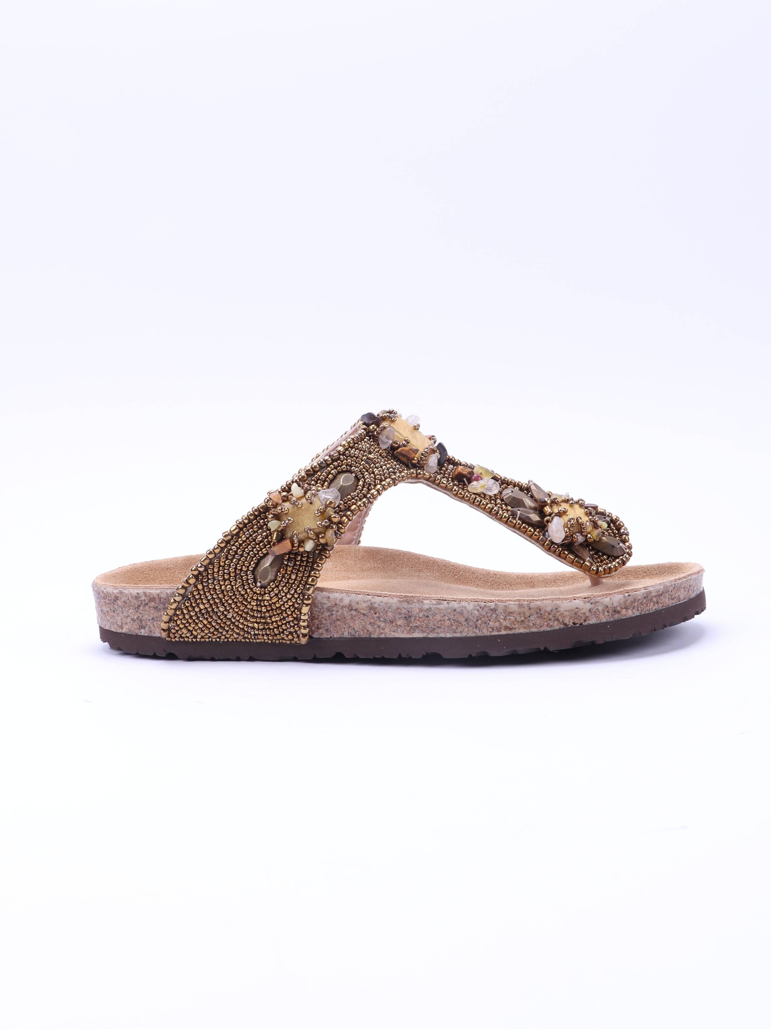 Infrabijoux Glamour Metallic Calf Leather Shoe