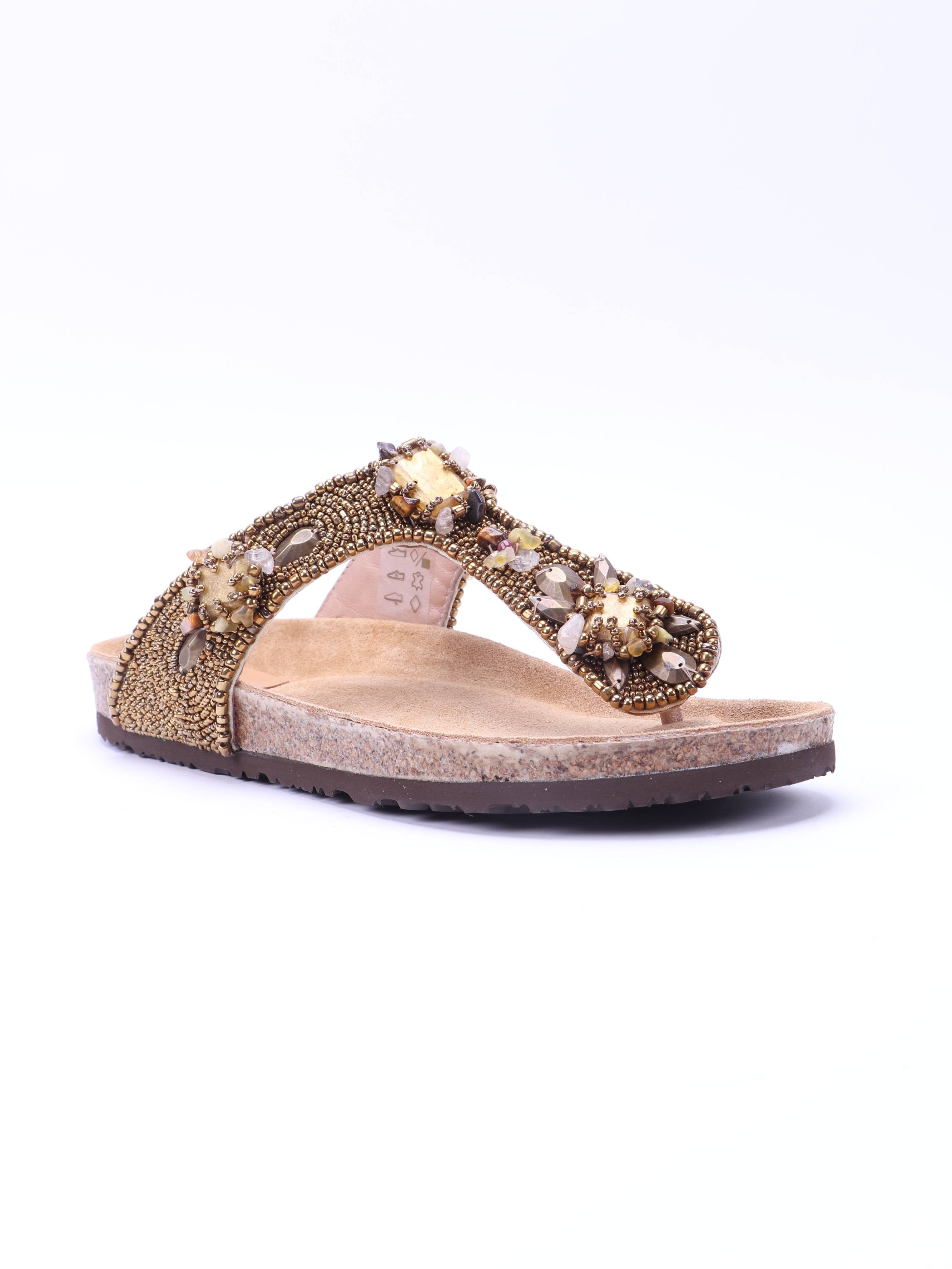 Infrabijoux Glamour Metallic Calf Leather Shoe