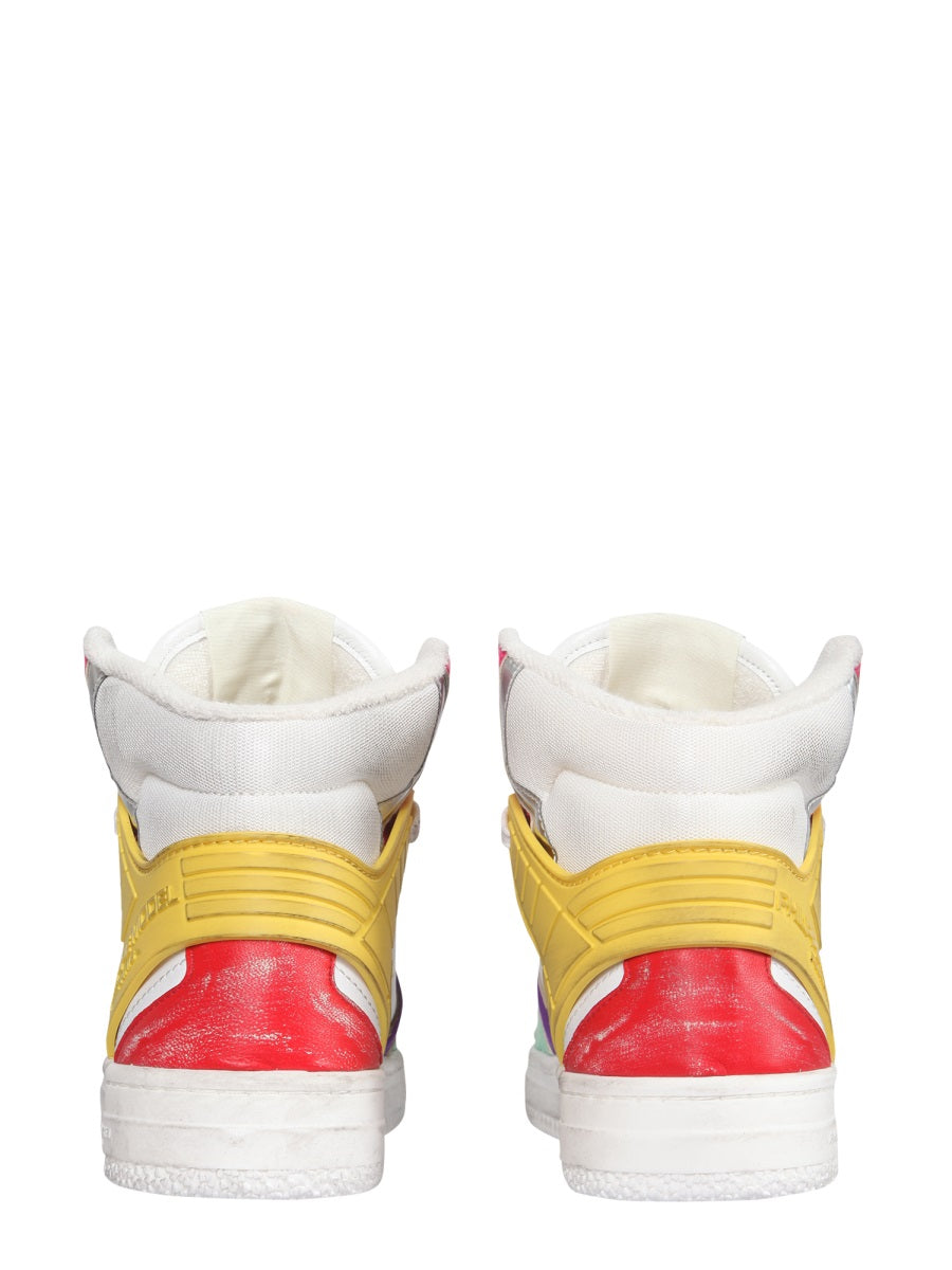 Great Tall Sneakers Multicolour Leather Nylon Trainers