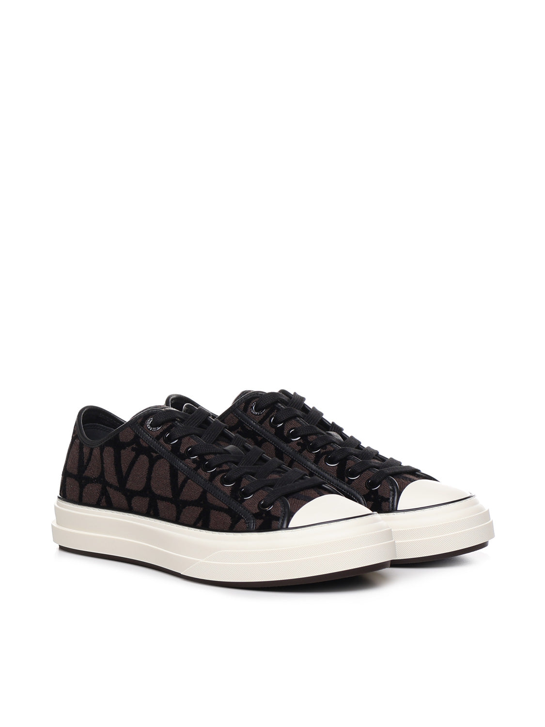 Valentino Garavani Sneakers Fondant/black Viscose Cotton Polyester