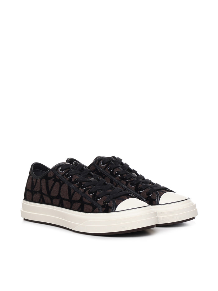 Valentino Garavani Sneakers Fondant/black Viscose Cotton Polyester