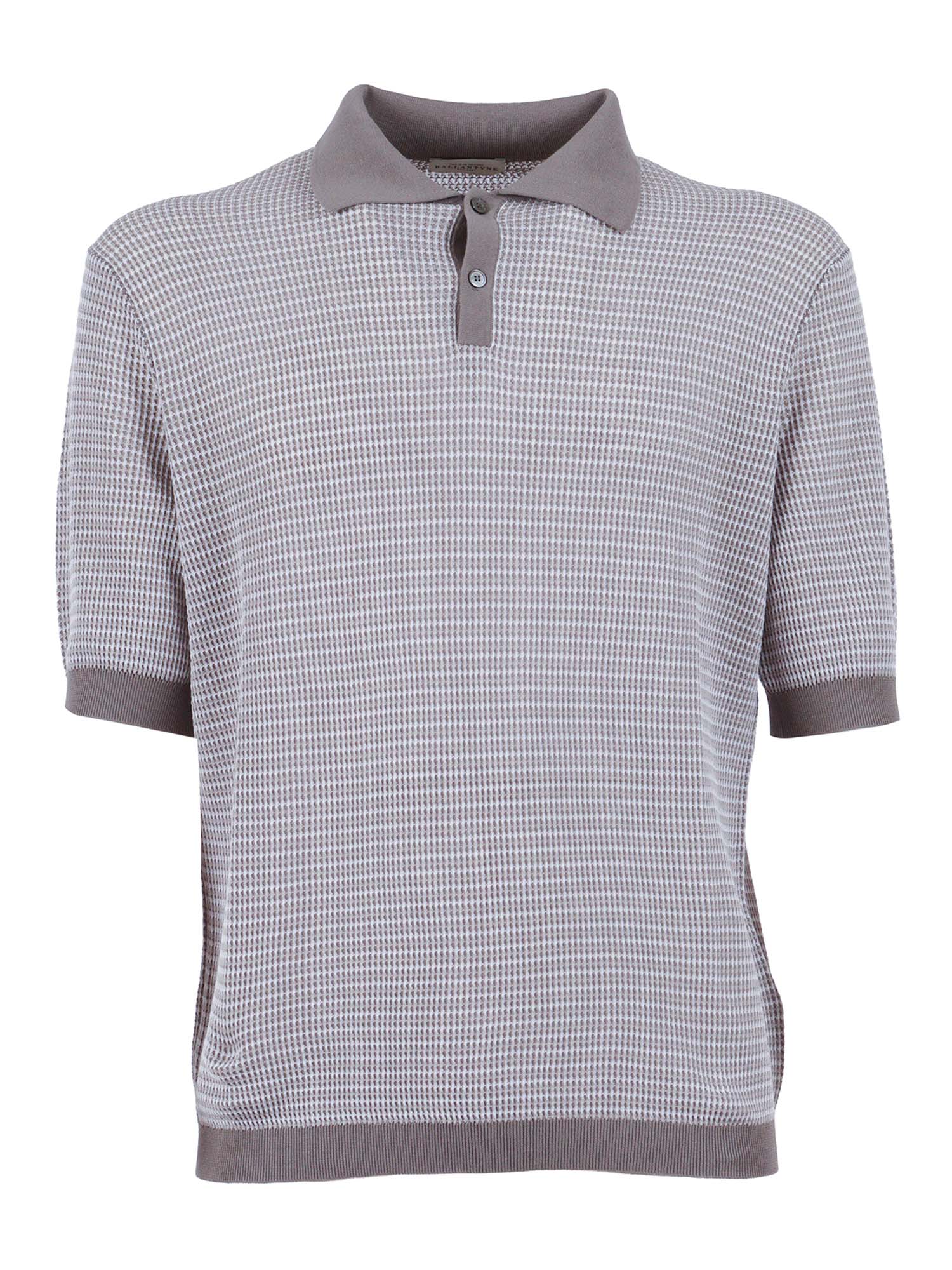 SHORT SLEEVE POLO Grey Cotton Sleeves