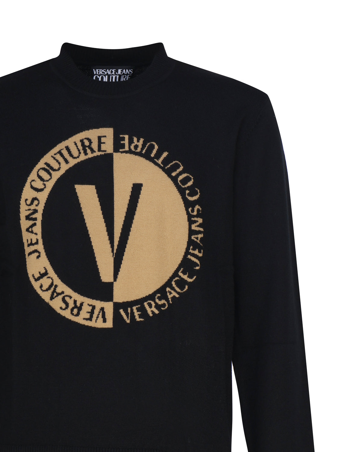 Versace Jeans Couture Sweaters Black Wool