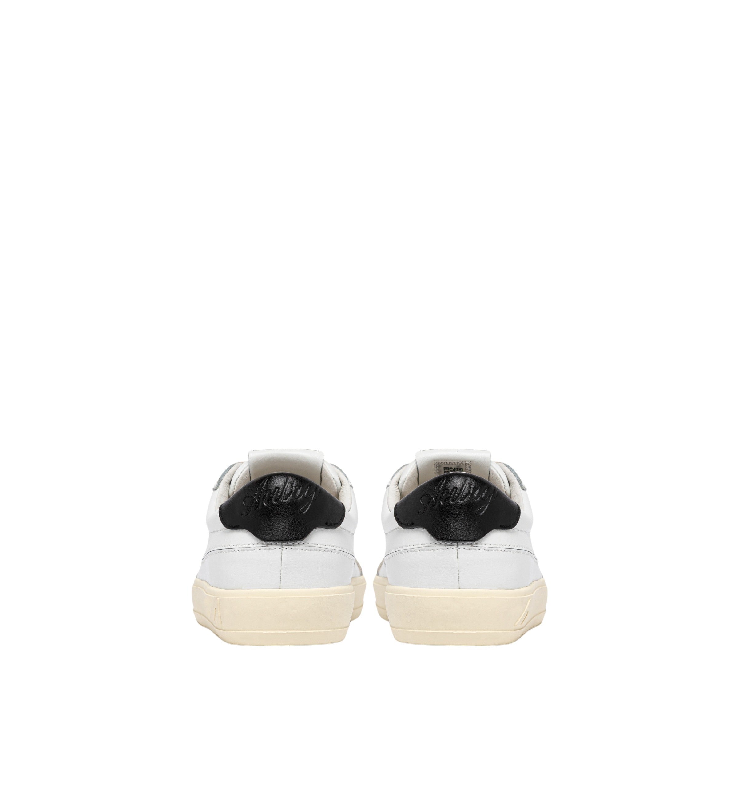 Windscape Low Leat Sue Wht Blk White Cow Leather + Nylon Shoe