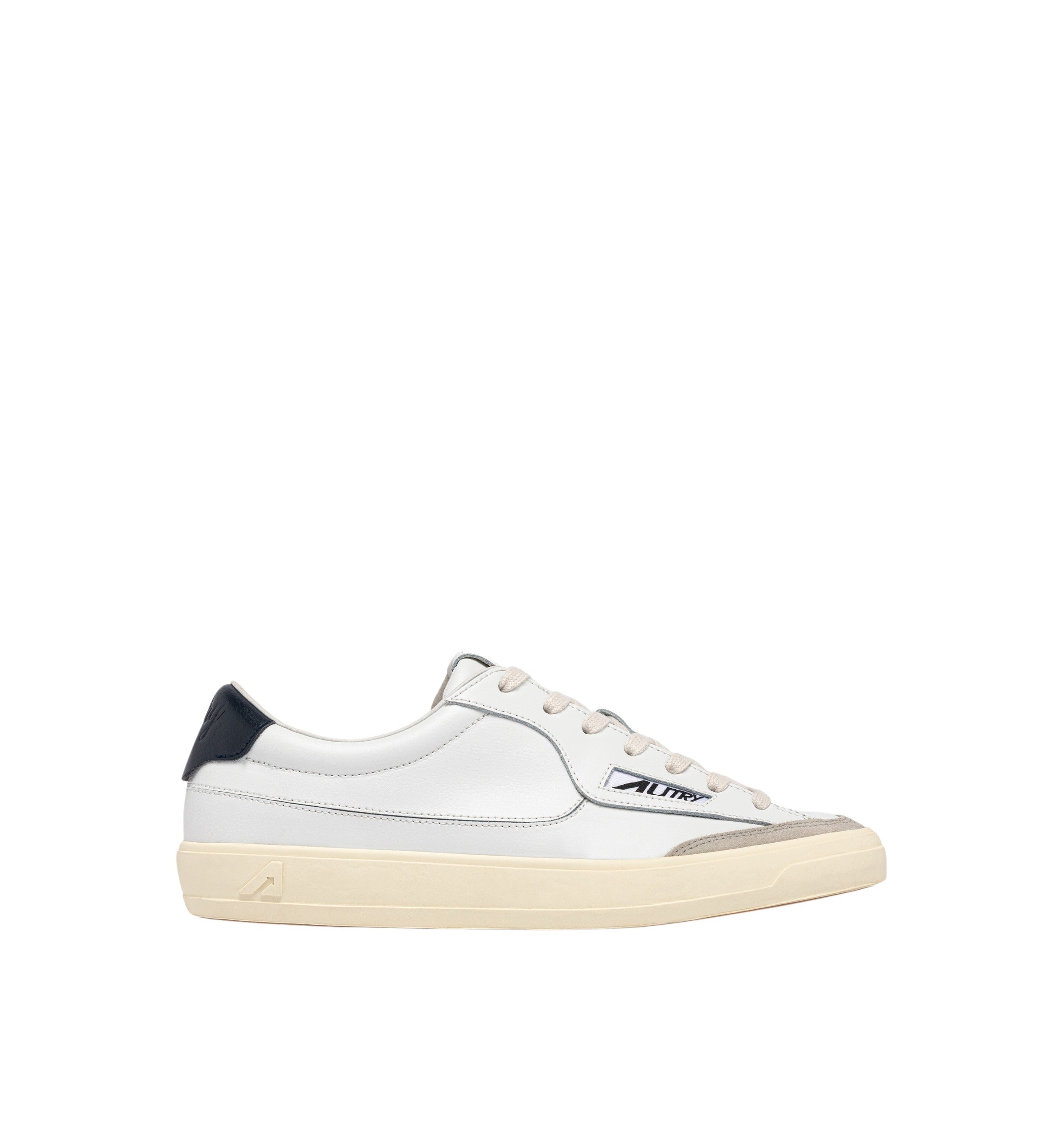 Windscape Low Leat Sue Wht Space White Cow Leather + Nylon Shoe
