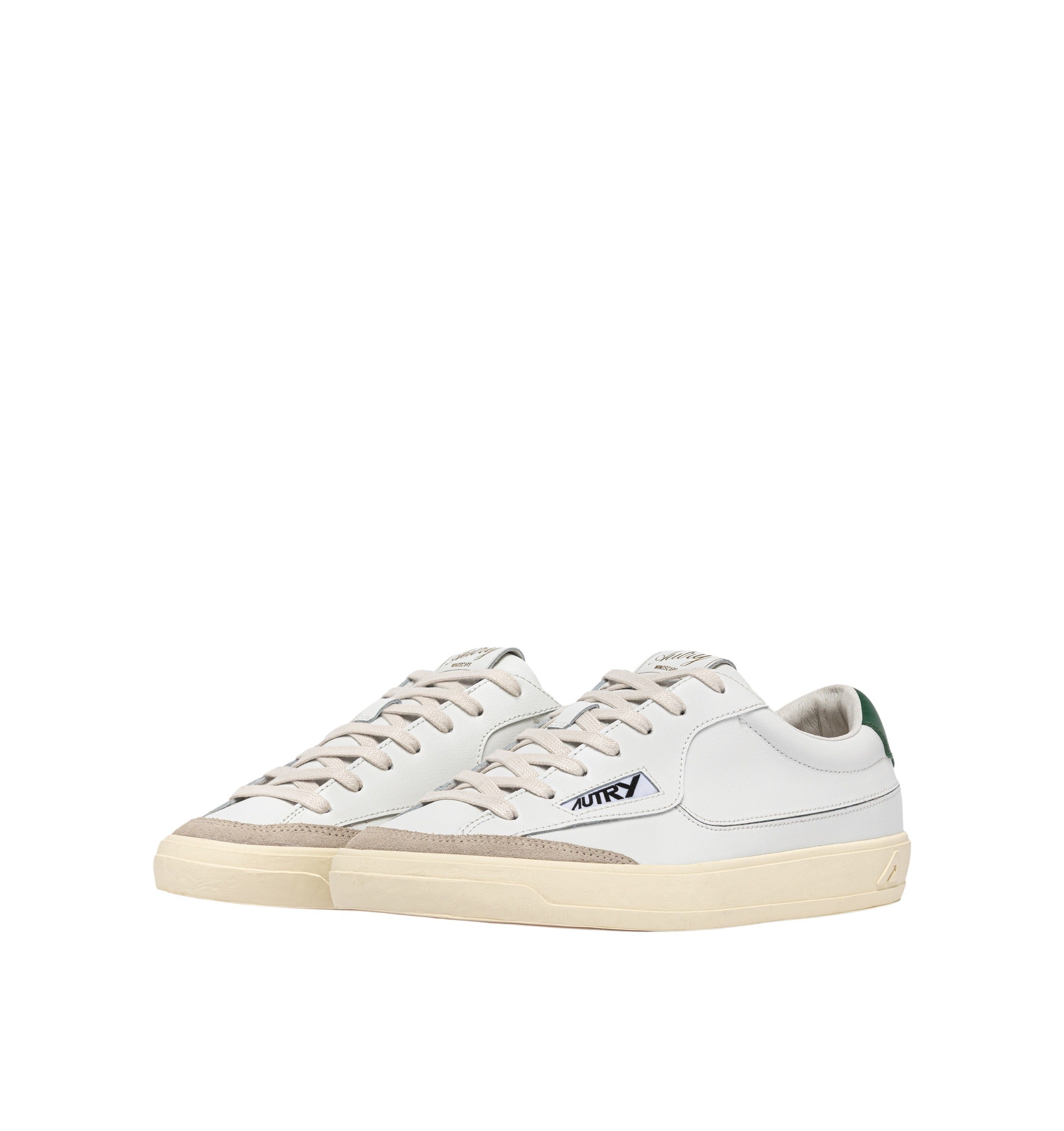 Windscape Low Leat Sue Wht Amazon White Cow Leather + Nylon Shoe
