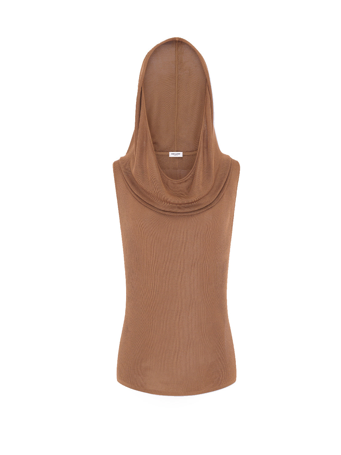 Saint Laurent Top Brown Viscose