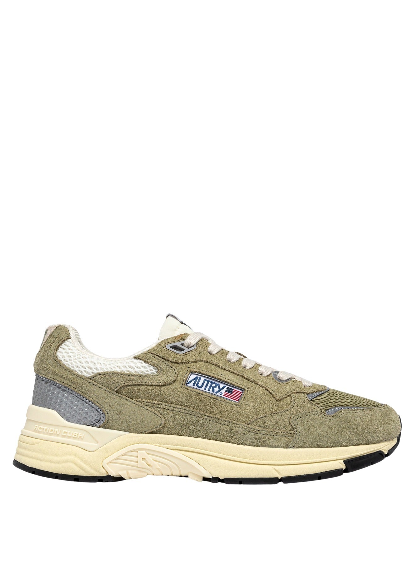Hyperway Low Suede Mesh Greygn Silv Grey Shoe