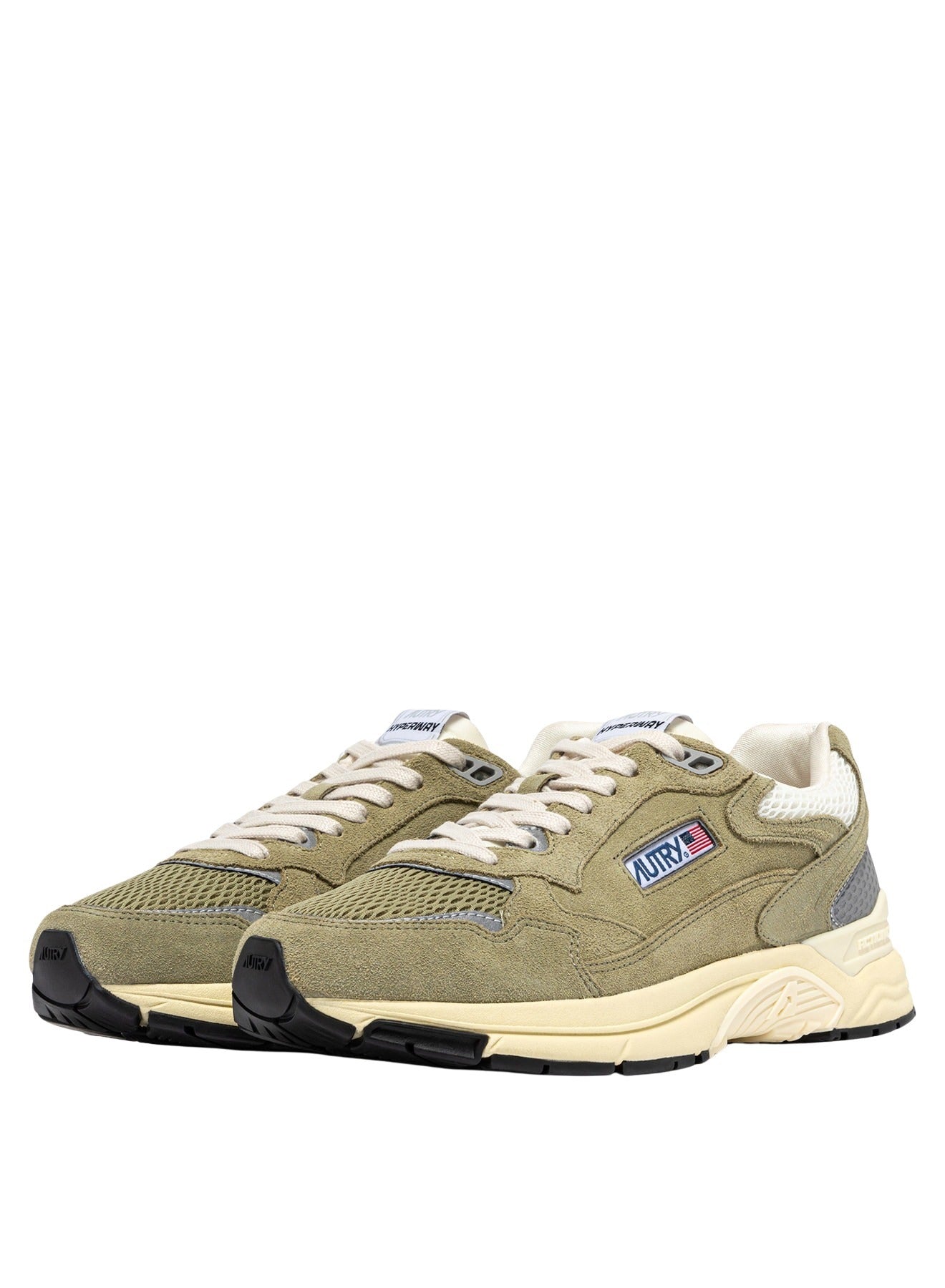 Hyperway Low Suede Mesh Greygn Silv Grey Shoe