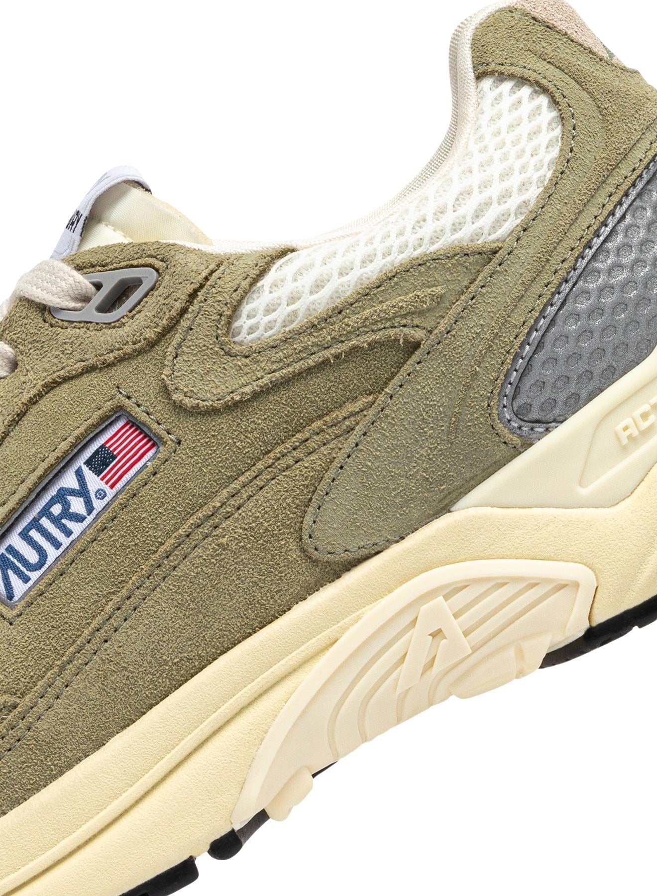 Hyperway Low Suede Mesh Greygn Silv Grey Shoe