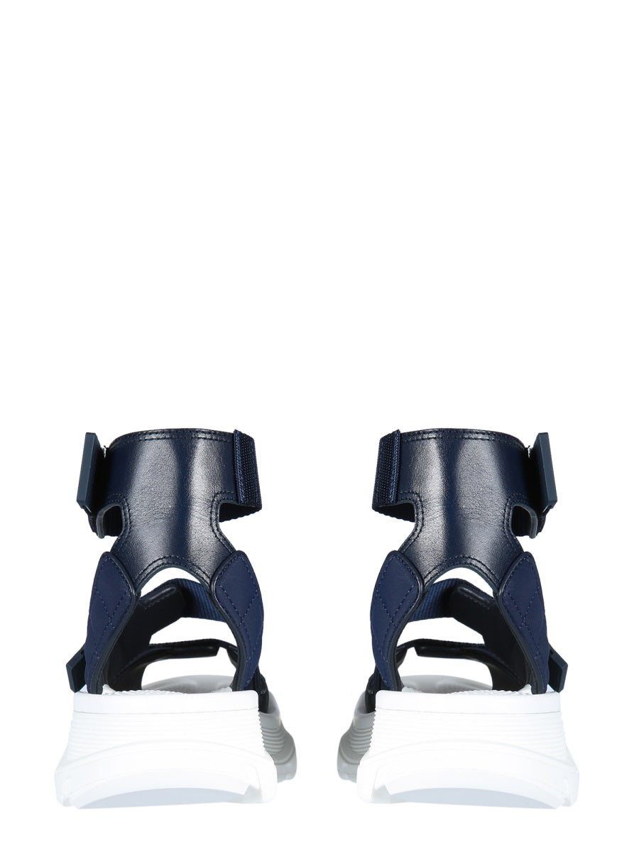 Tread Sandals Blue Polyamide Elastane