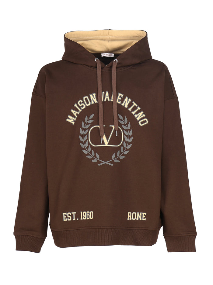 Valentino Garavani Sweaters Brown Cotton