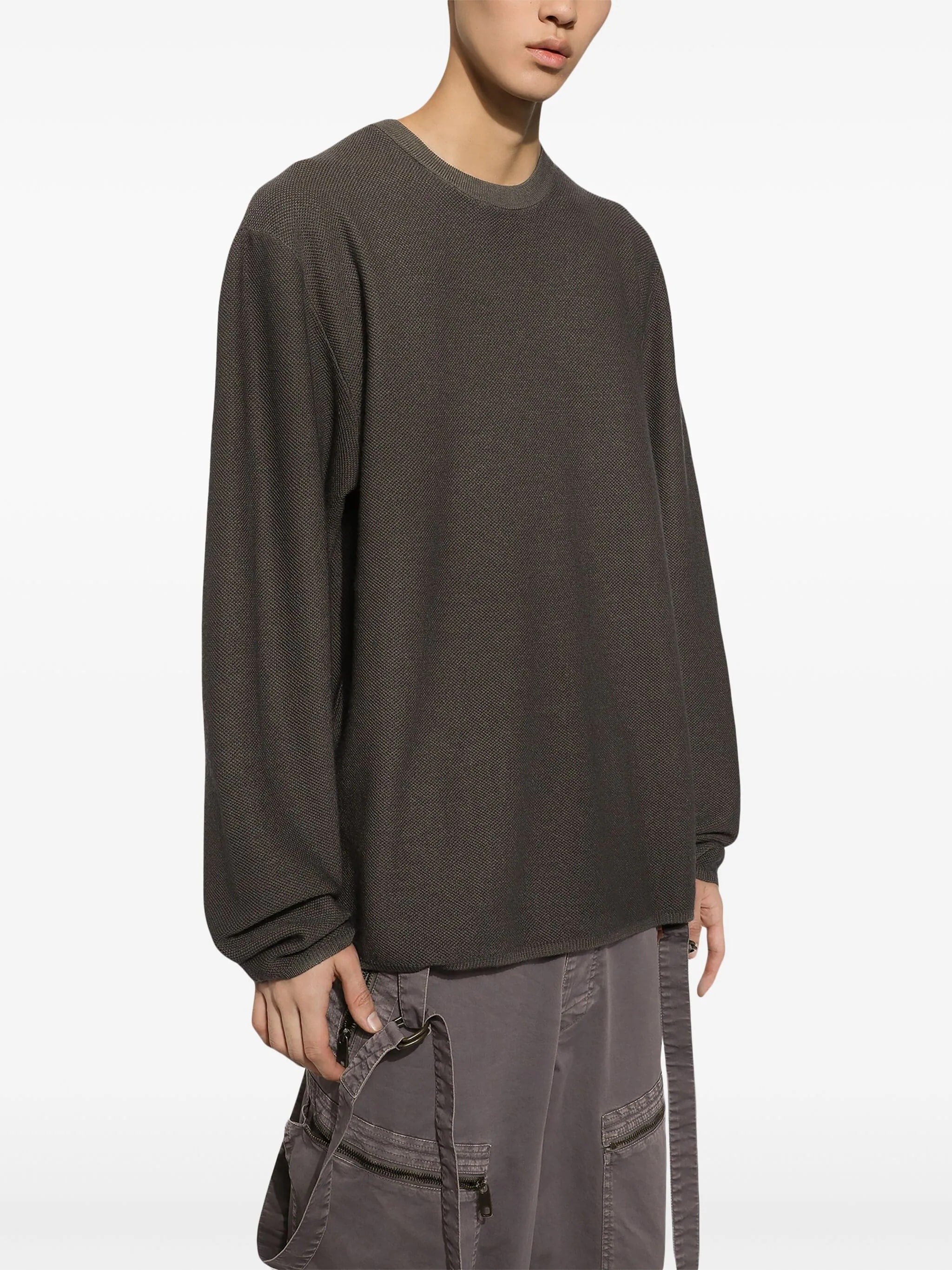 Girocollo Grey Cotton | Maglia