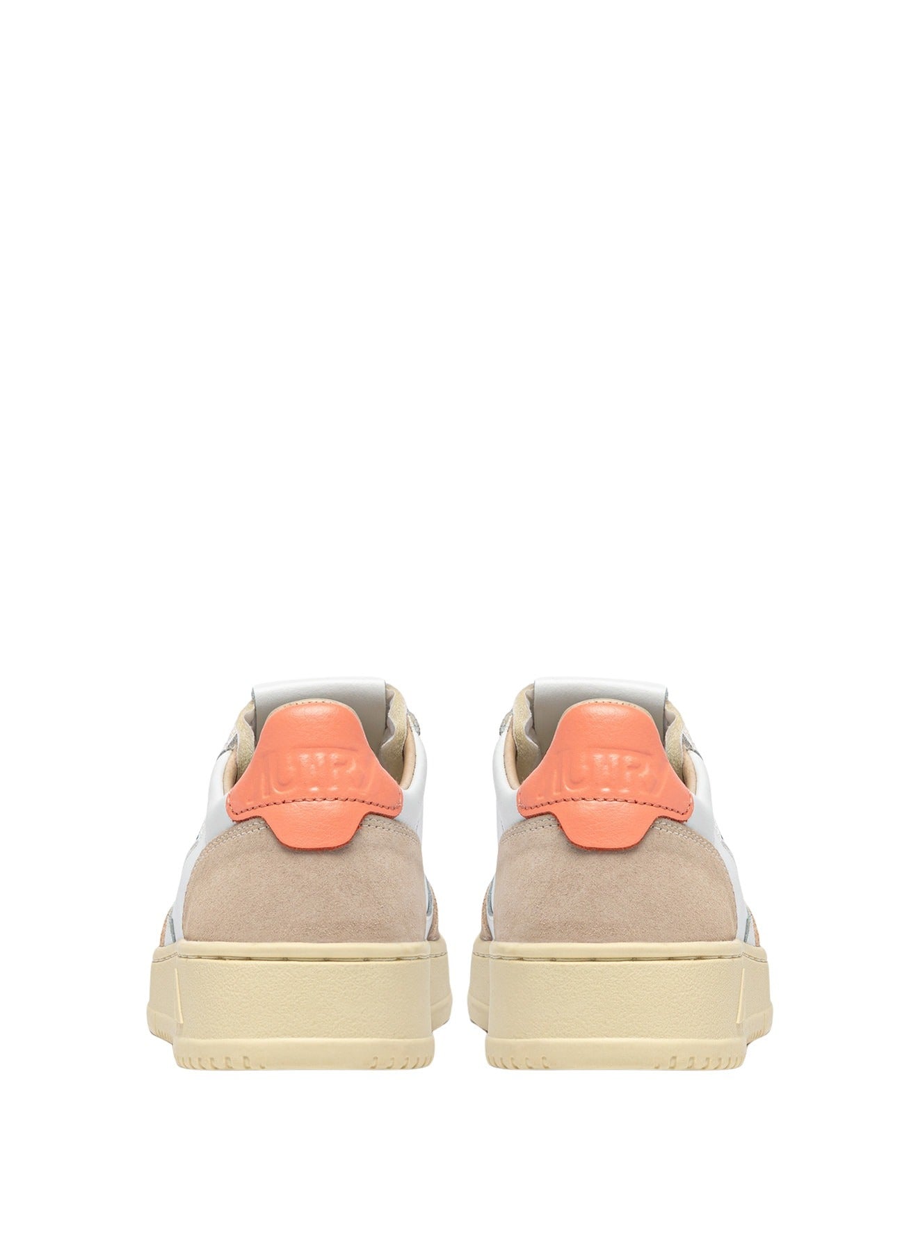 Medalist Low Leat Suede Wht Peachp White Shoe
