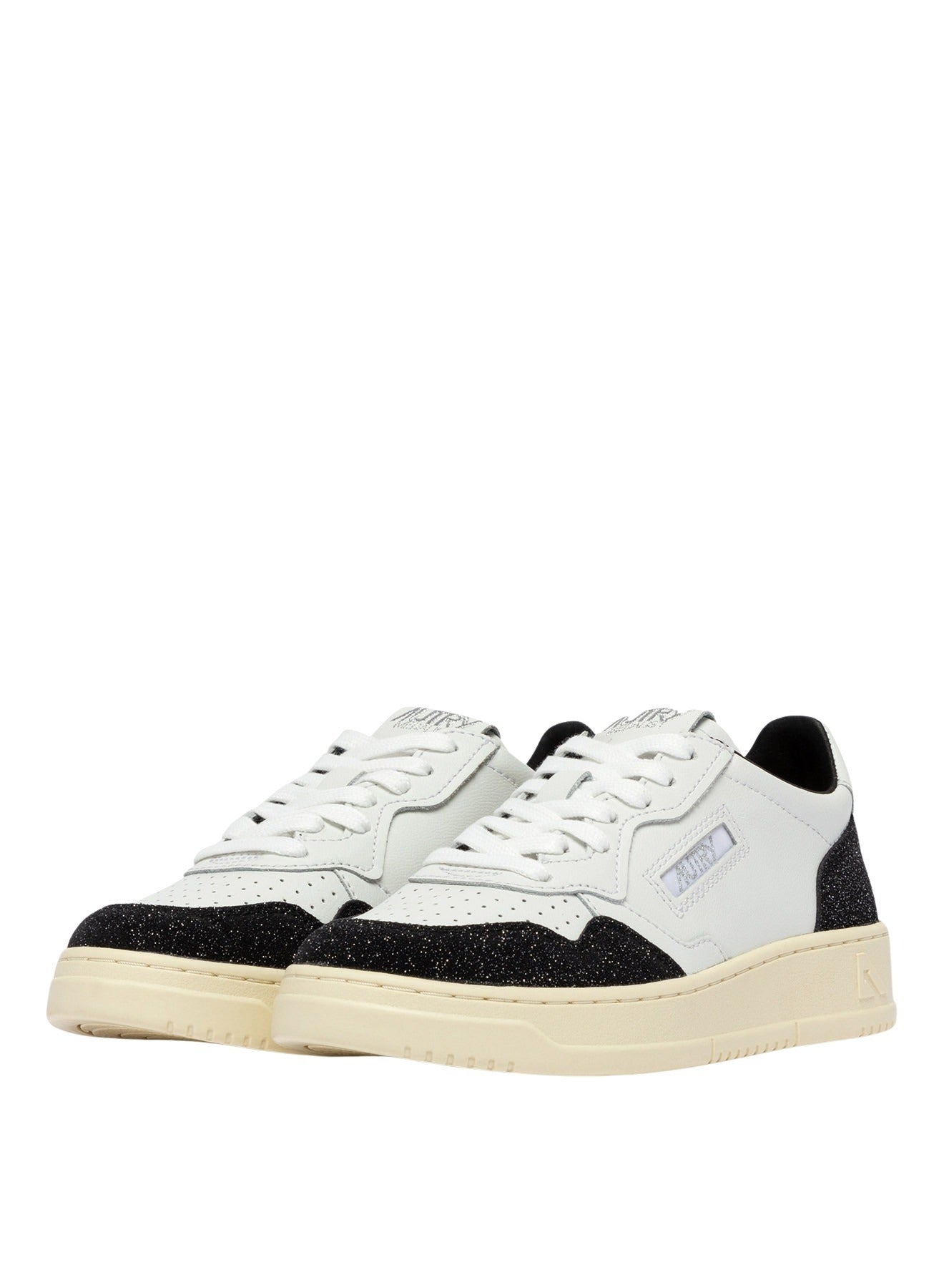 Medalist Low Soflea Spk Wht Blk White Cow Leather + Calf Shoe
