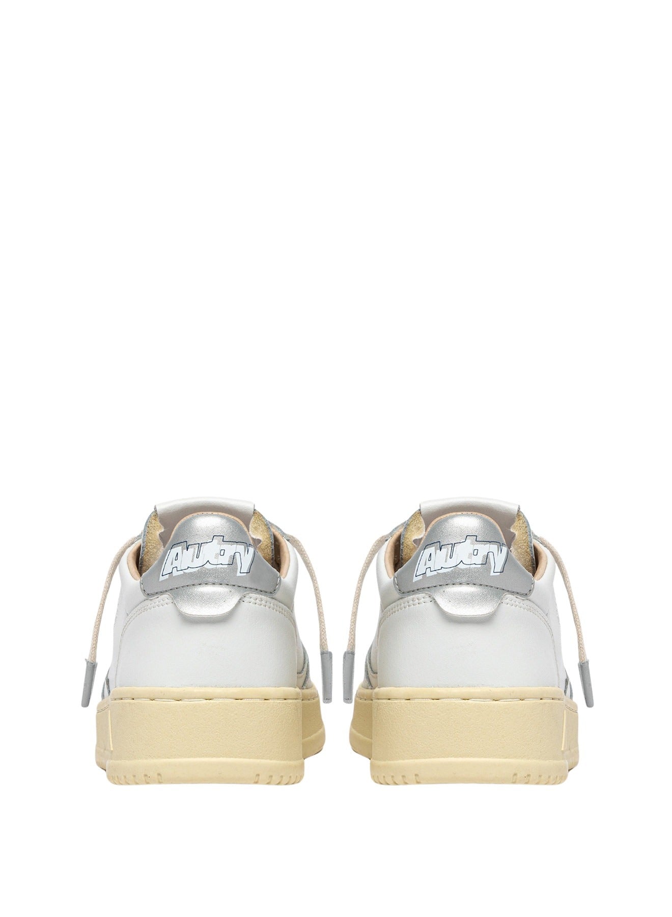 Medalist Low Leat Art Wht Silver White Cow Leather + Pu Shoe