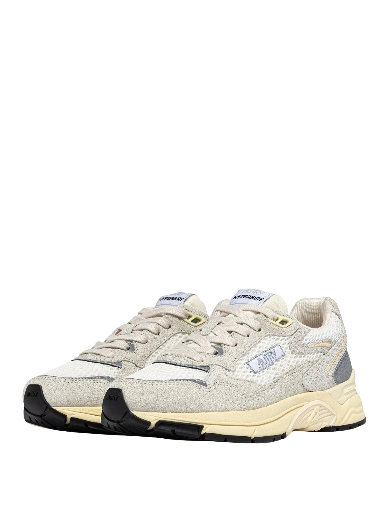 Hyperway Low Mesh Sueglit Wht Silv White Shoe