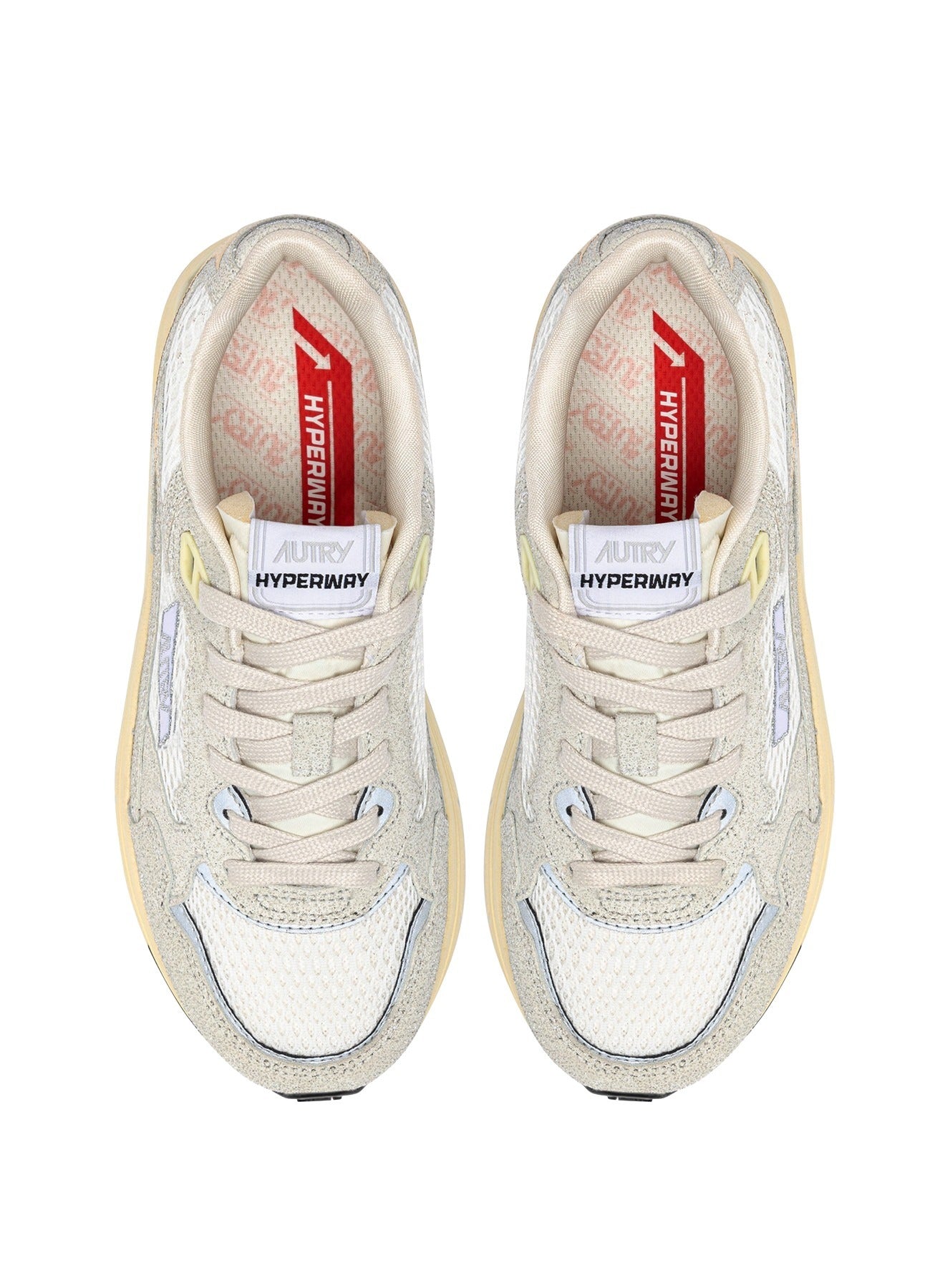 Hyperway Low Mesh Sueglit Wht Silv White Shoe