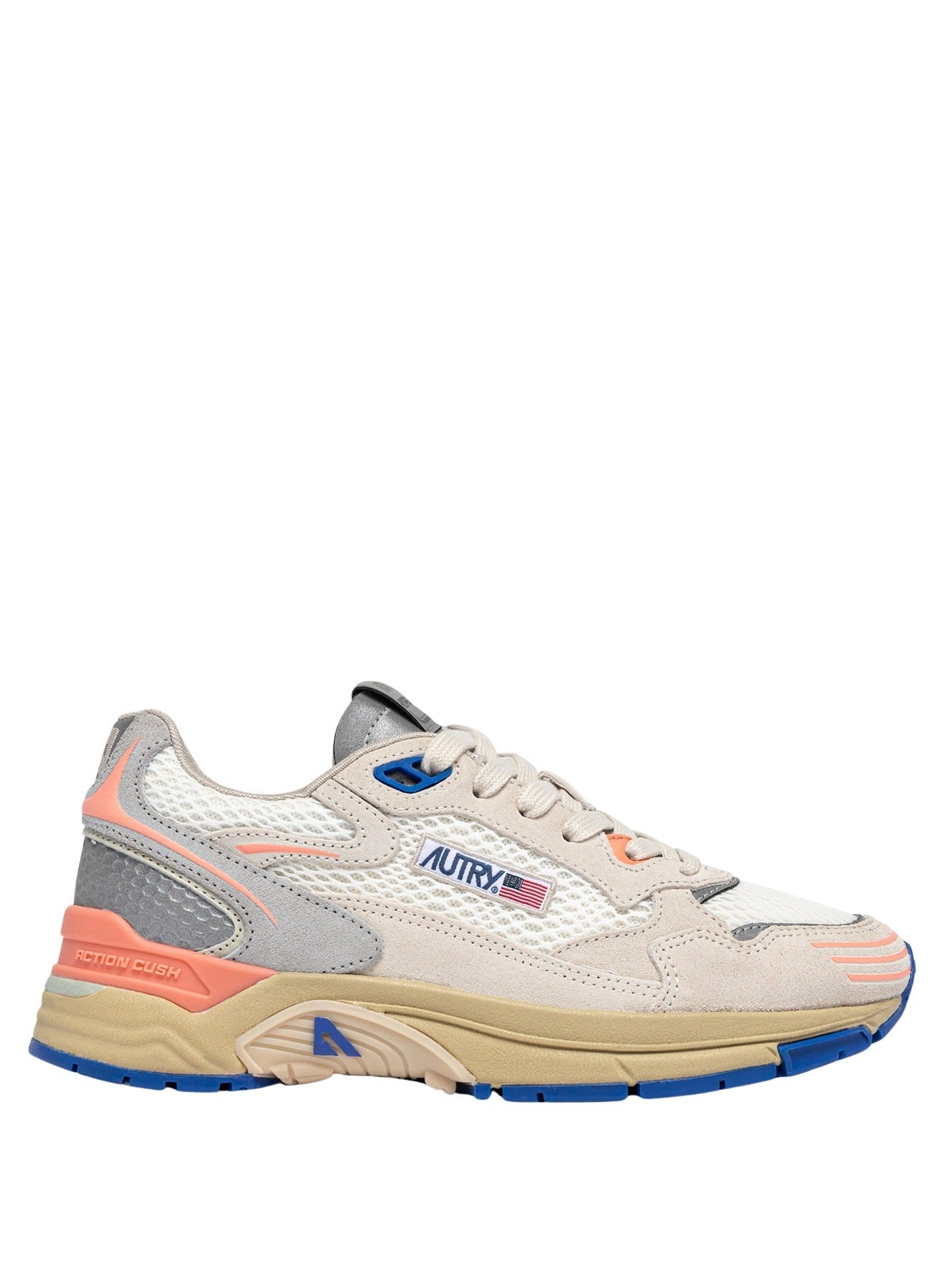 Hyperway Low Mesh Sue Wht Peachp White Shoe