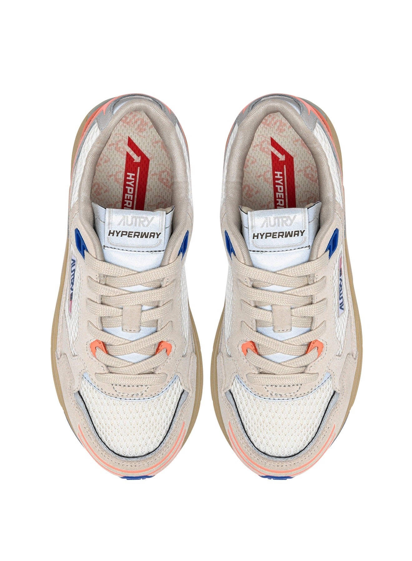 Hyperway Low Mesh Sue Wht Peachp White Shoe