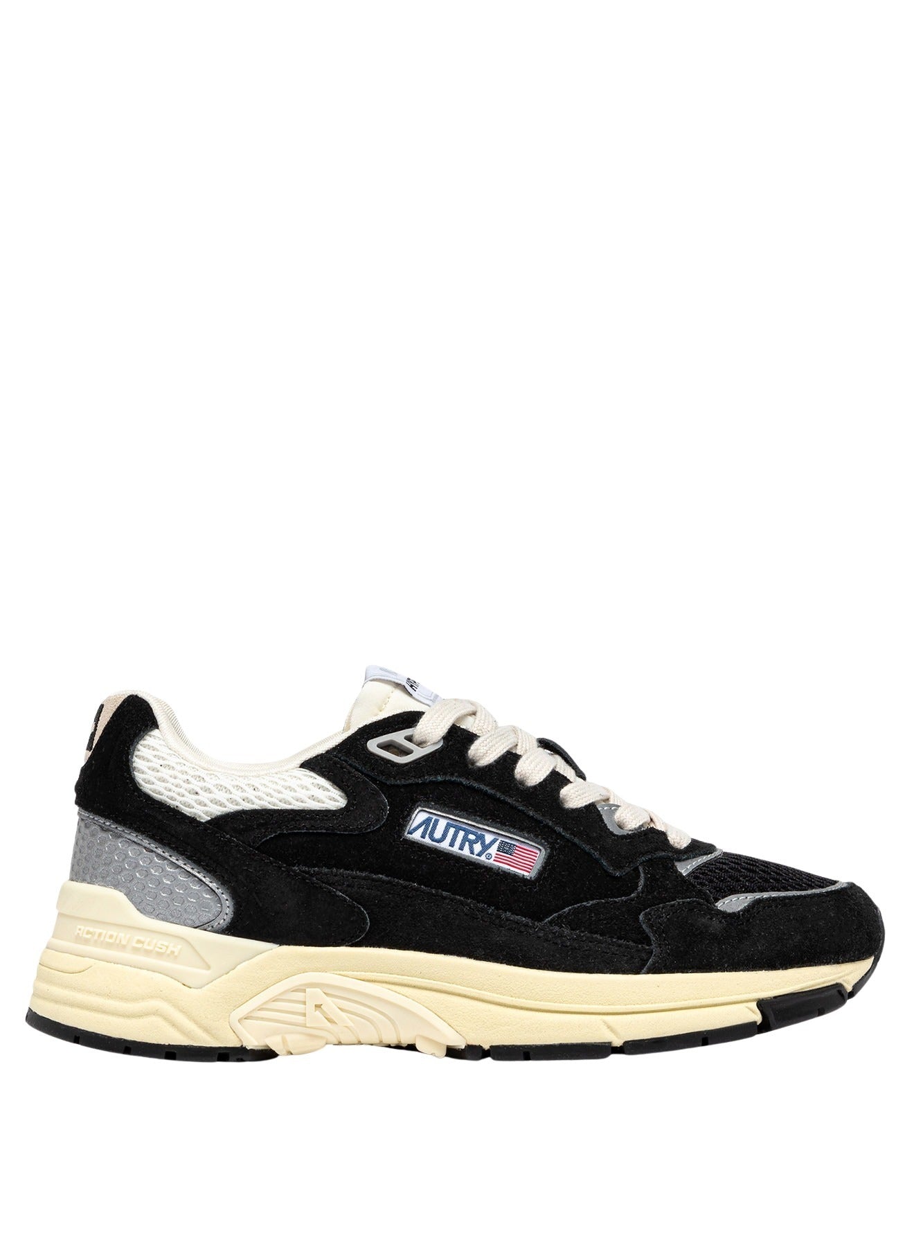 Hyperway Low Suede Mesh Blk Silv Black Shoe