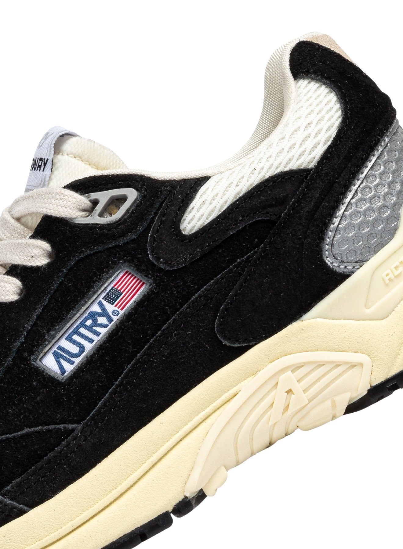 Hyperway Low Suede Mesh Blk Silv Black Shoe