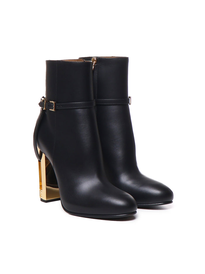 Fendi Boots Black Calfskin