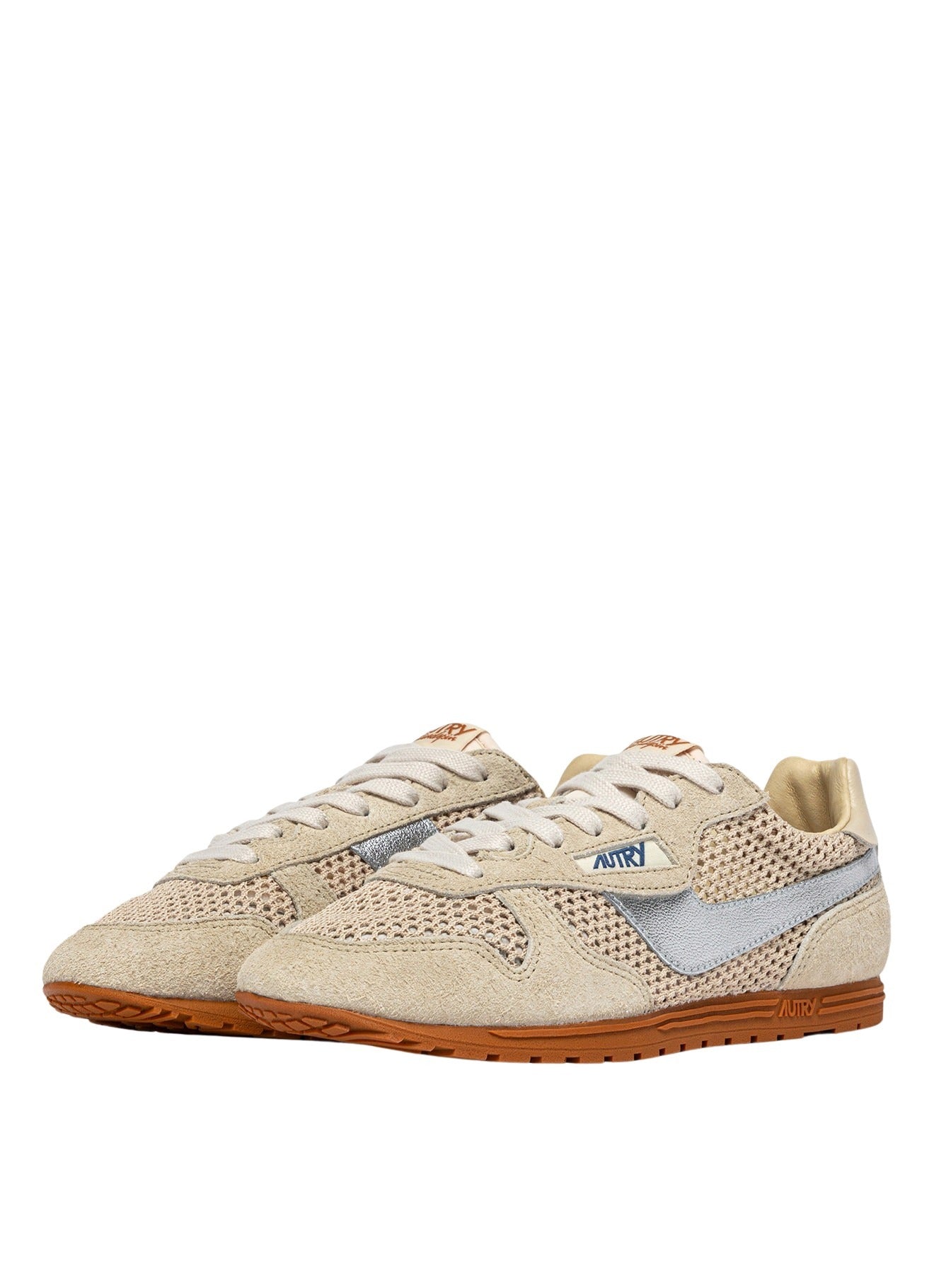 Windspin Low Knit Suelea Snd Silv Brown Shoe