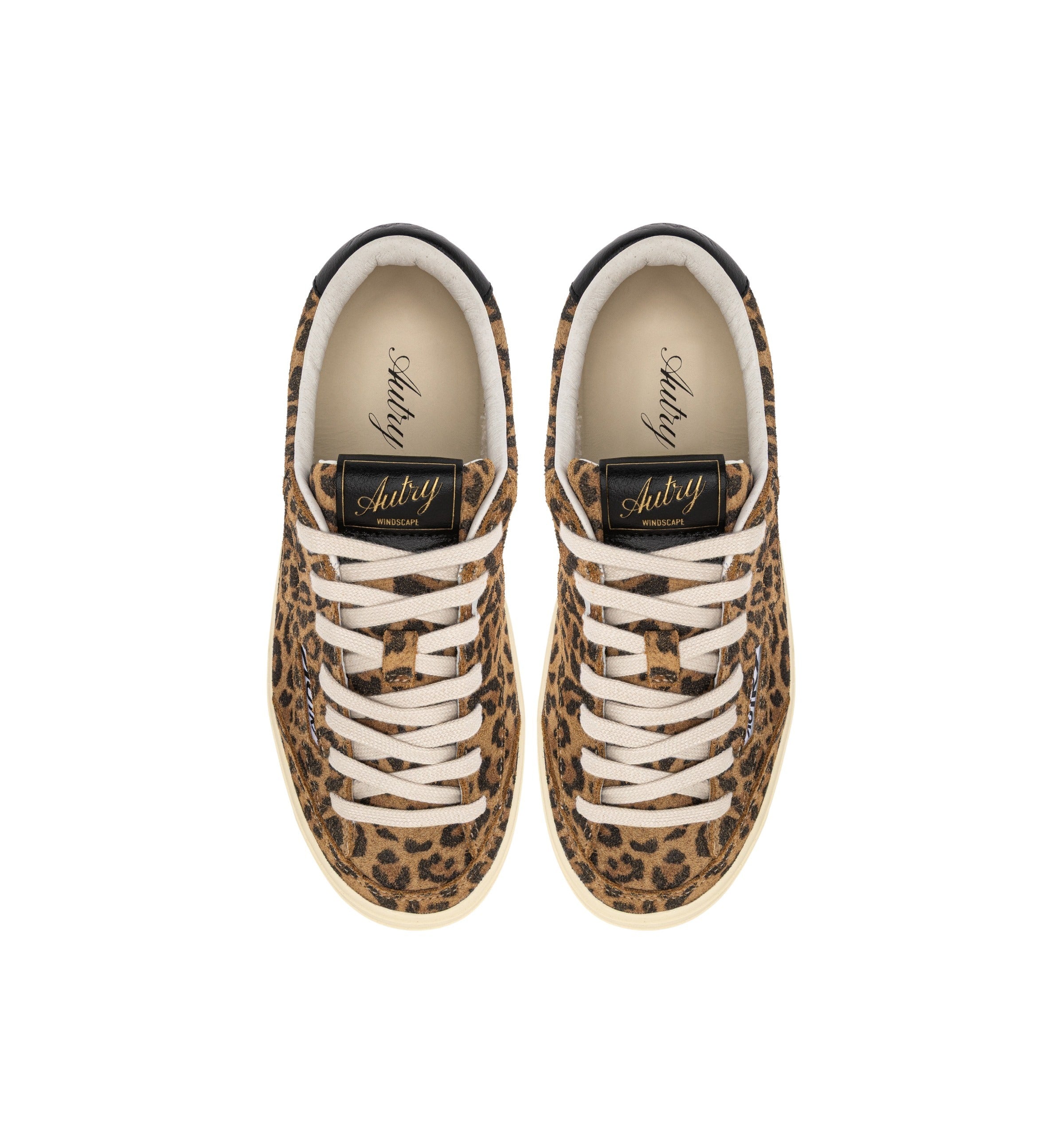 Windscape Low Suede Leoprint Leop Black Brown Shoe