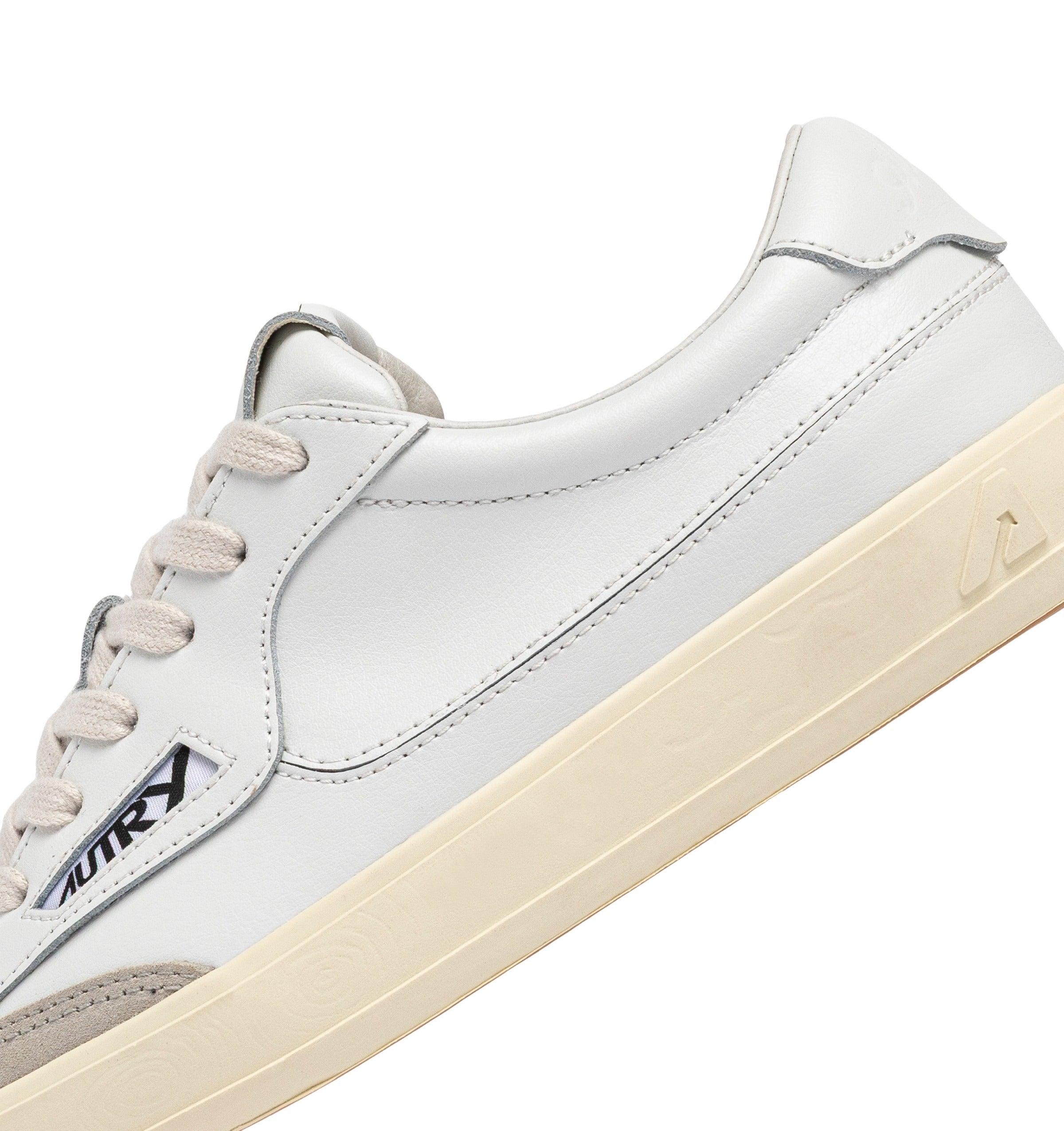 Windscape Low Leat Sue Wht White Cow Leather + Nylon Shoe