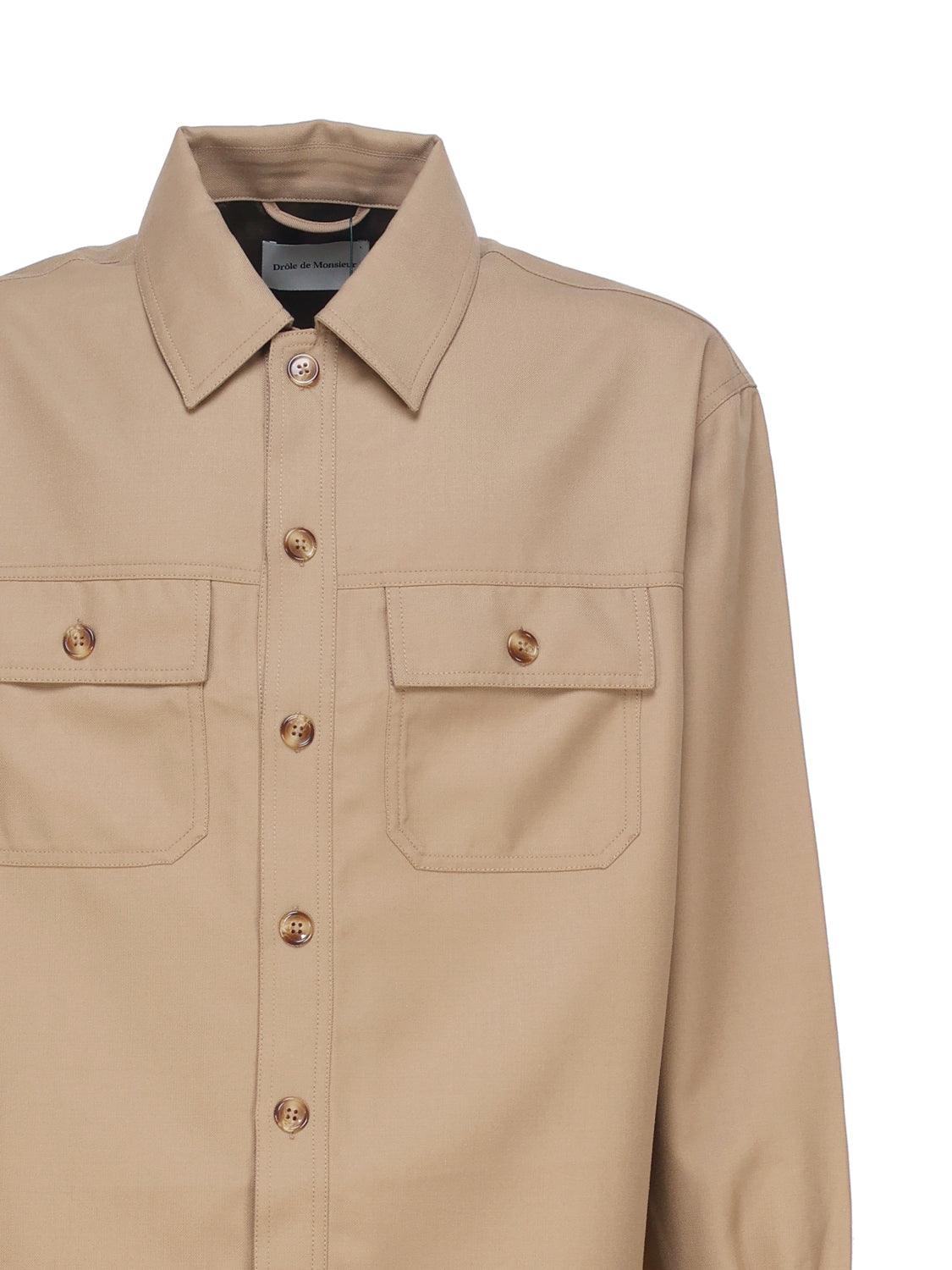 Drole De Monsieur Shirts Beige Viscose