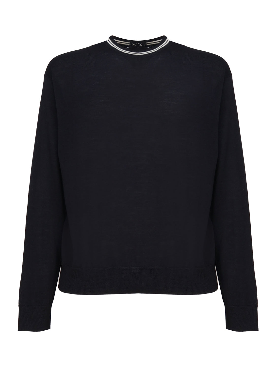 Emporio Armani Sweaters Blue Virgin Wool