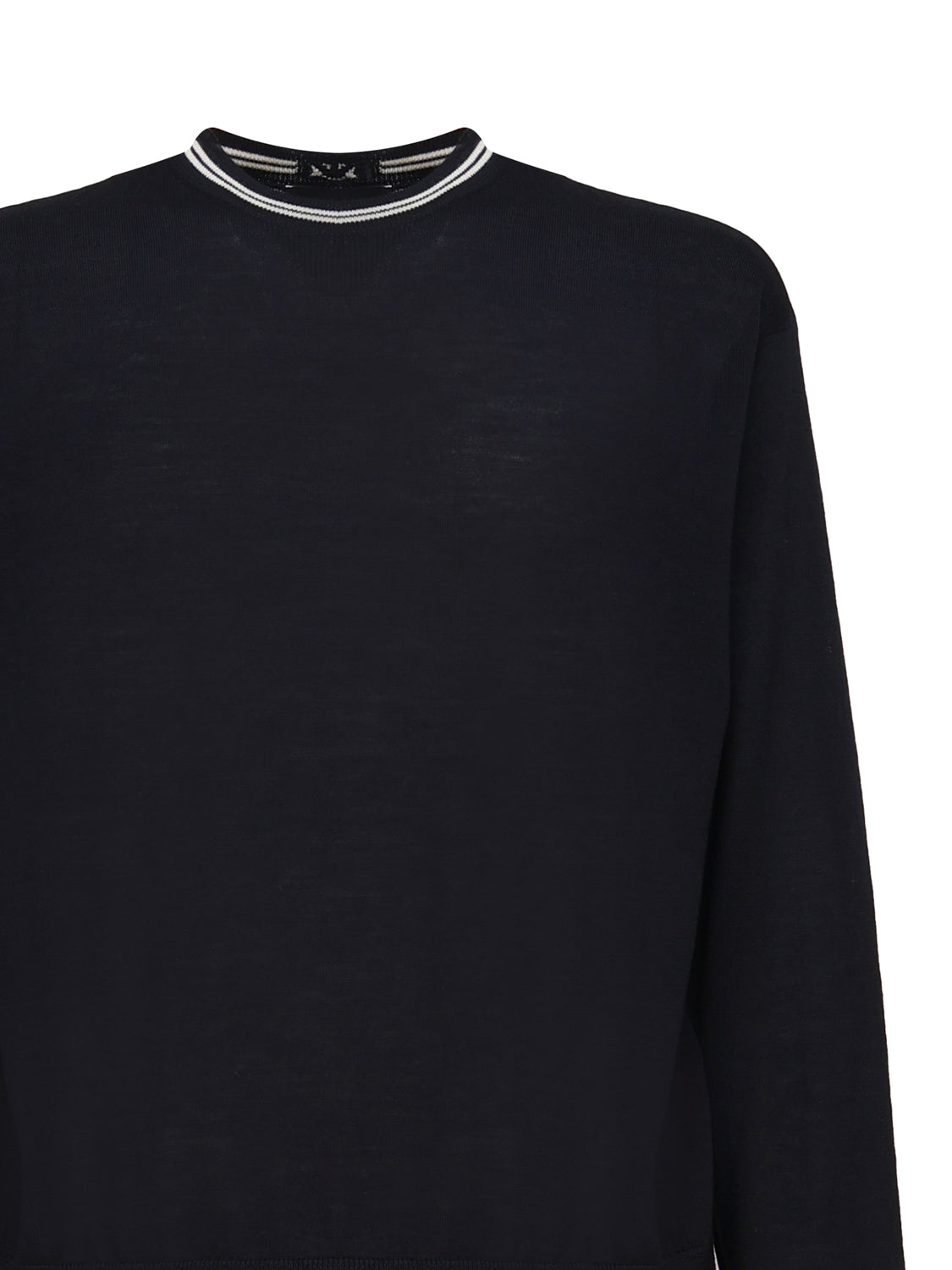 Emporio Armani Sweaters Blue Virgin Wool