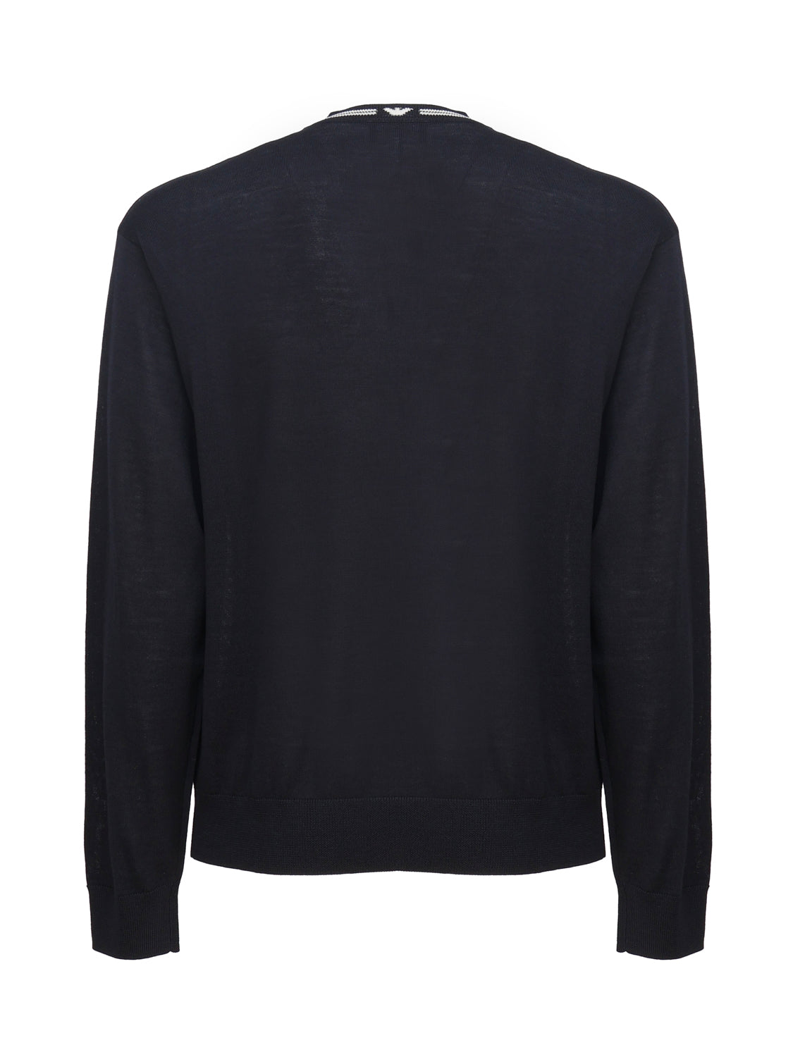 Emporio Armani Sweaters Blue Virgin Wool