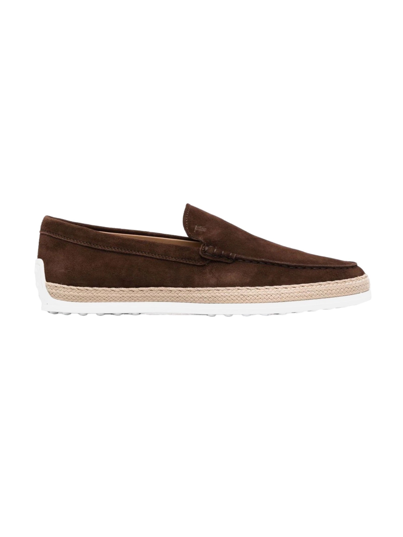 Pantofola Gomma Rafia Brown Calf Leather Shoe