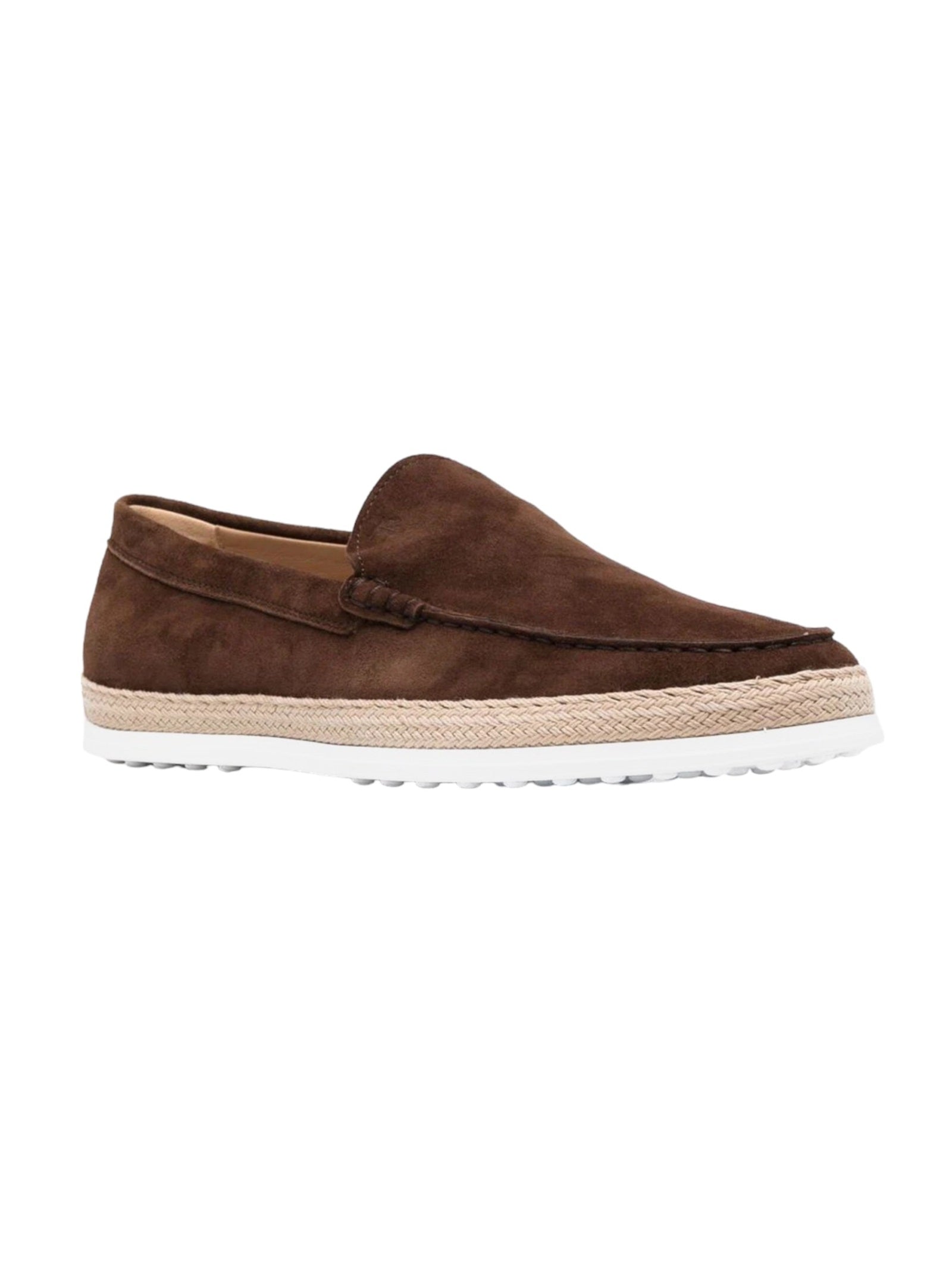 Pantofola Gomma Rafia Brown Calf Leather Shoe