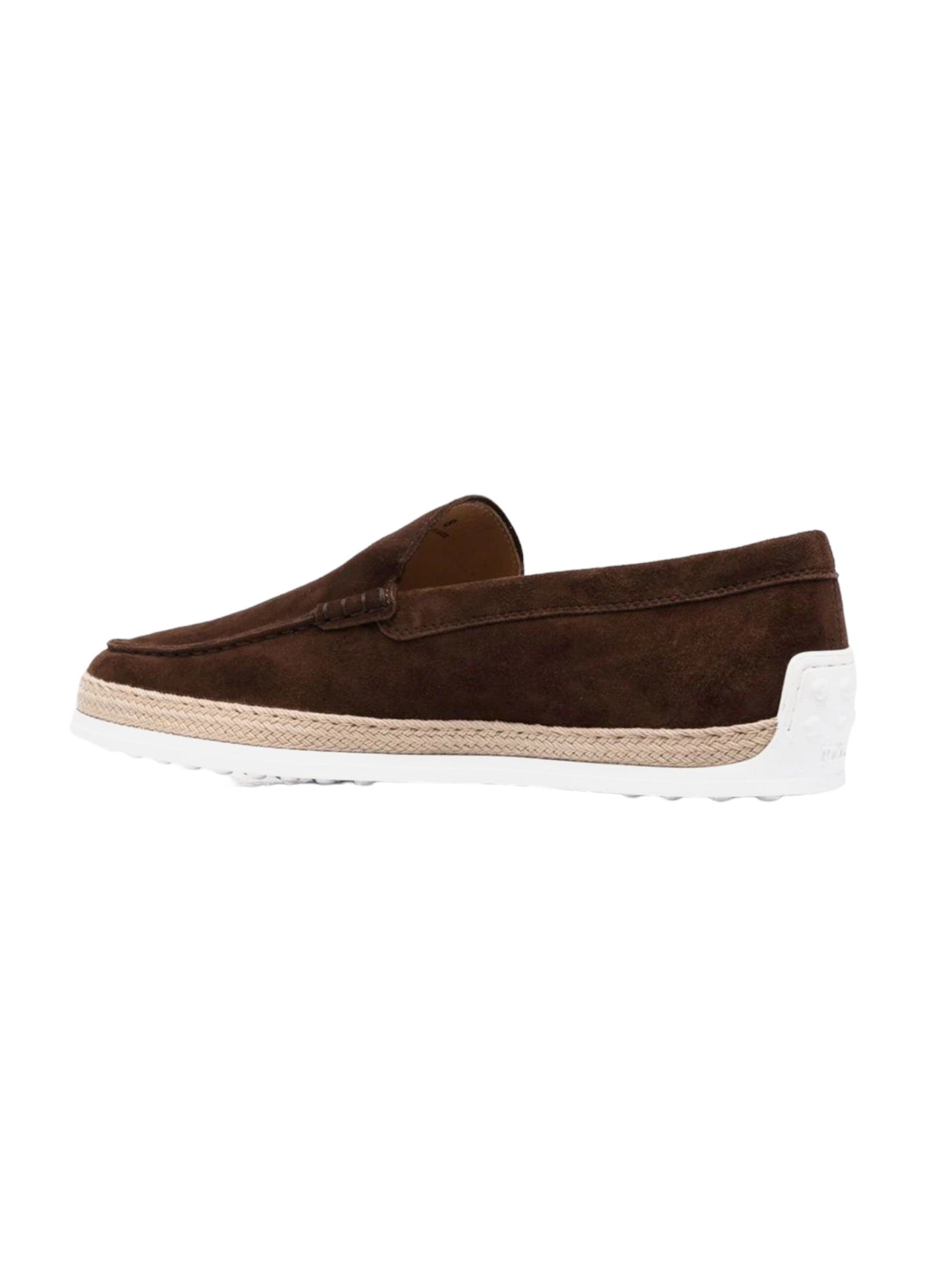 Pantofola Gomma Rafia Brown Calf Leather Shoe