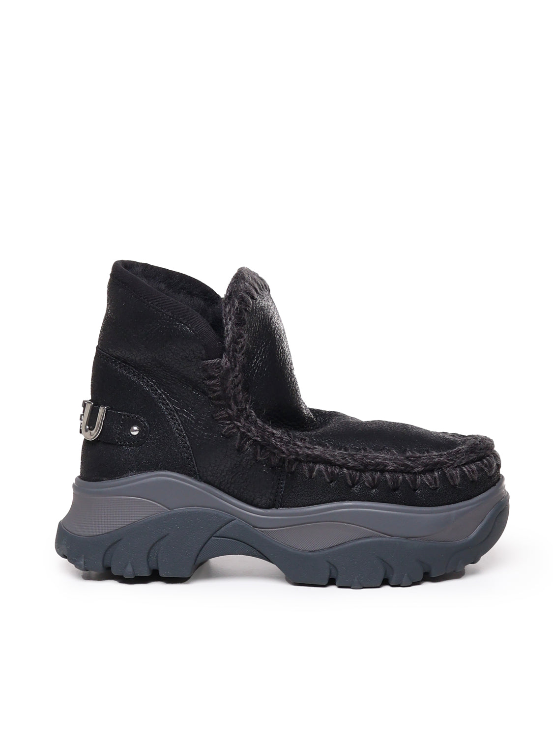 Mou Boots Black Sheepskin