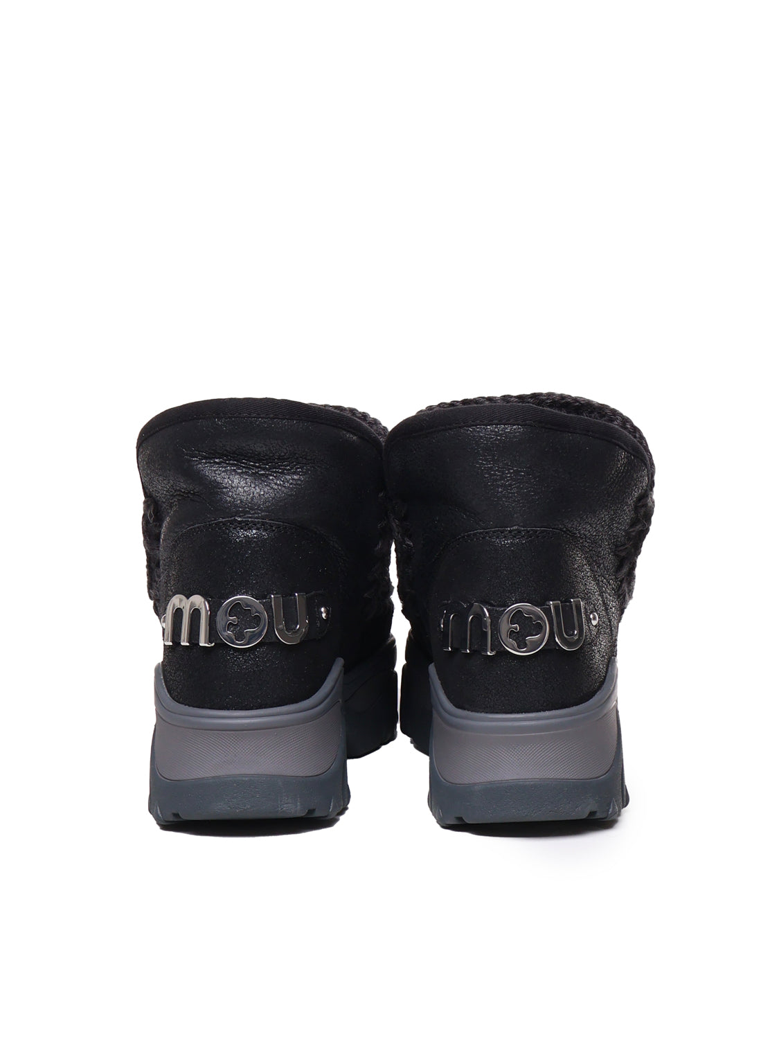 Mou Boots Black Sheepskin