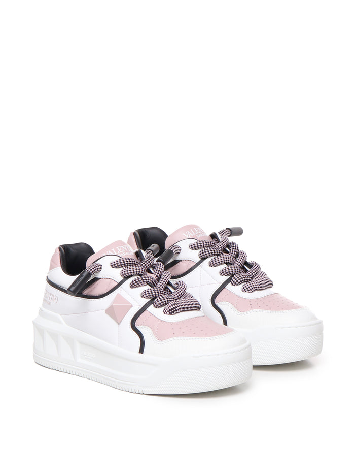 Valentino Garavani Sneakers White, Pink Lambskin