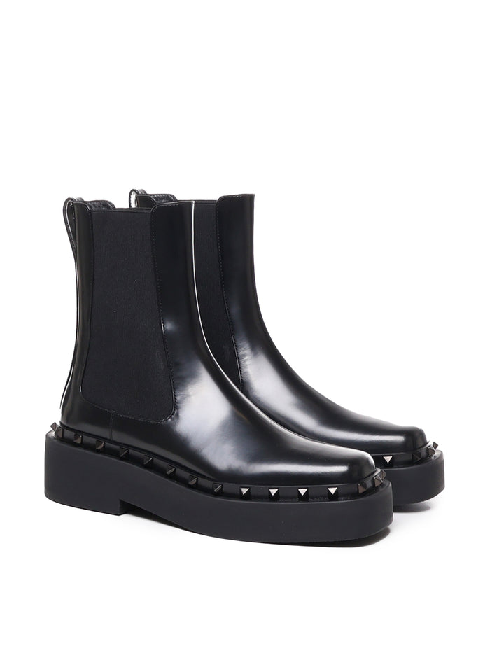 Valentino Garavani Boots Black Calfskin