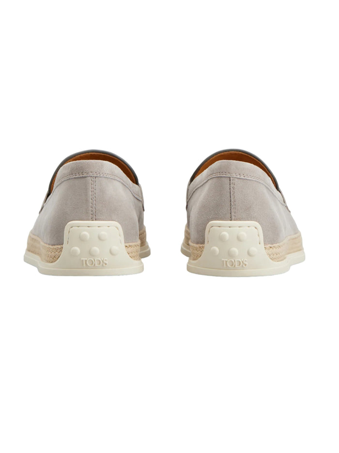 Pelle Scamosciata Grey Calf Leather Shoe
