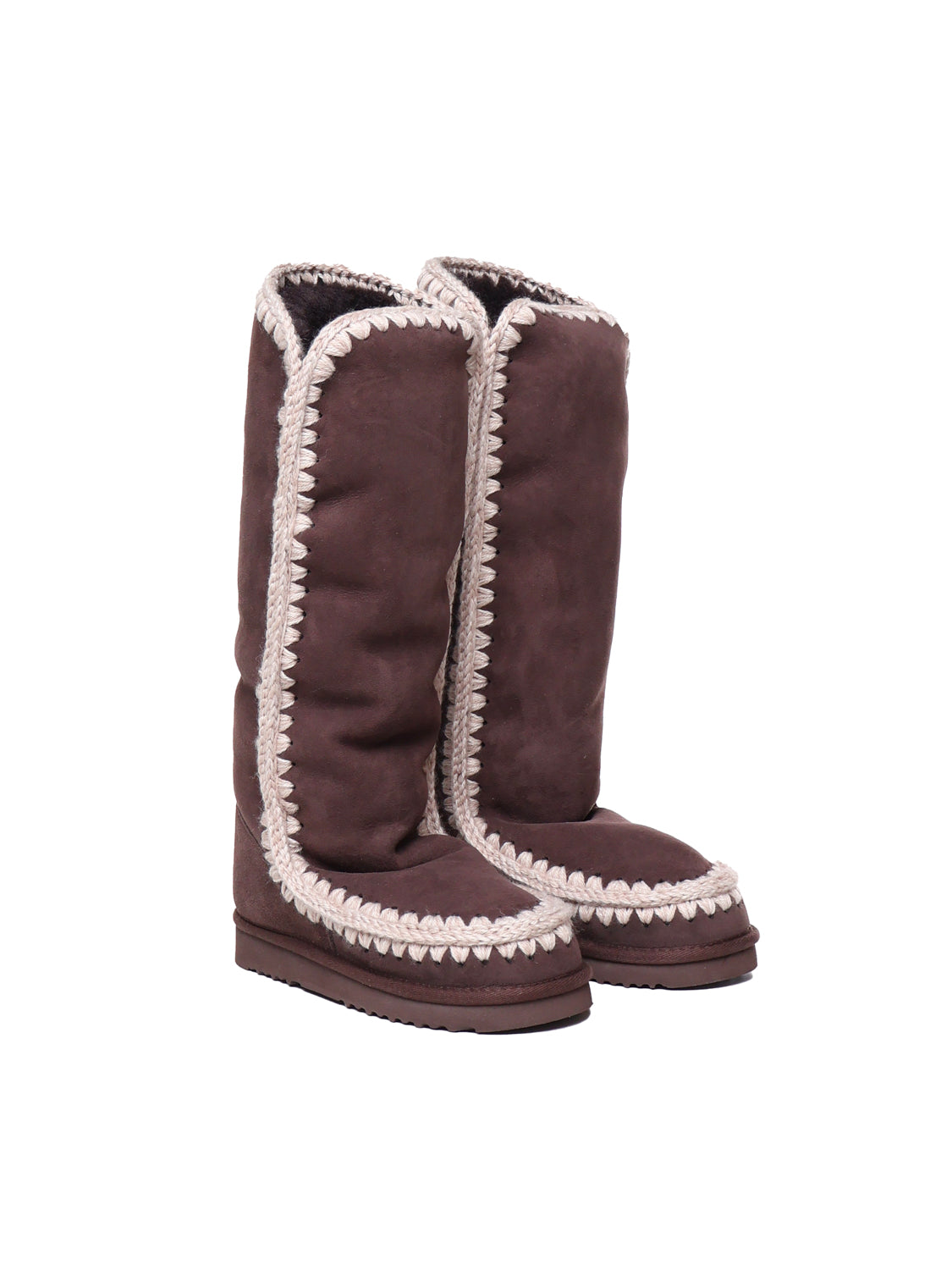 Mou Boots Dark Brown Sheepskin