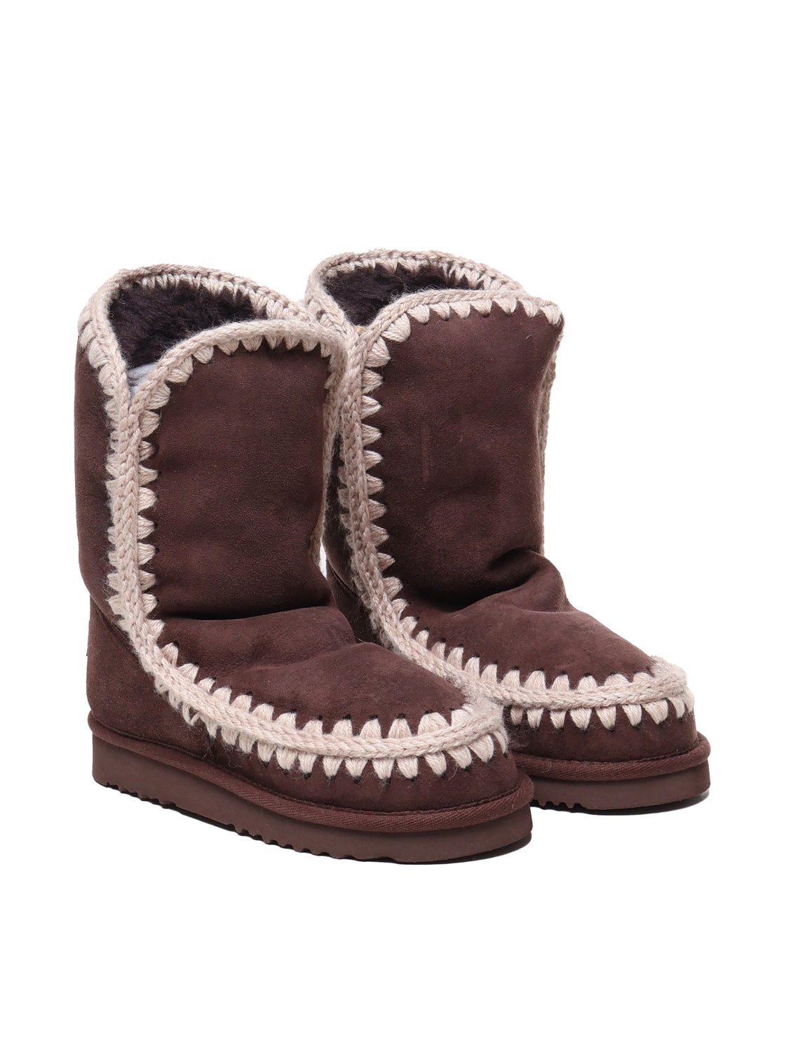 Mou Boots Dark Brown Suede