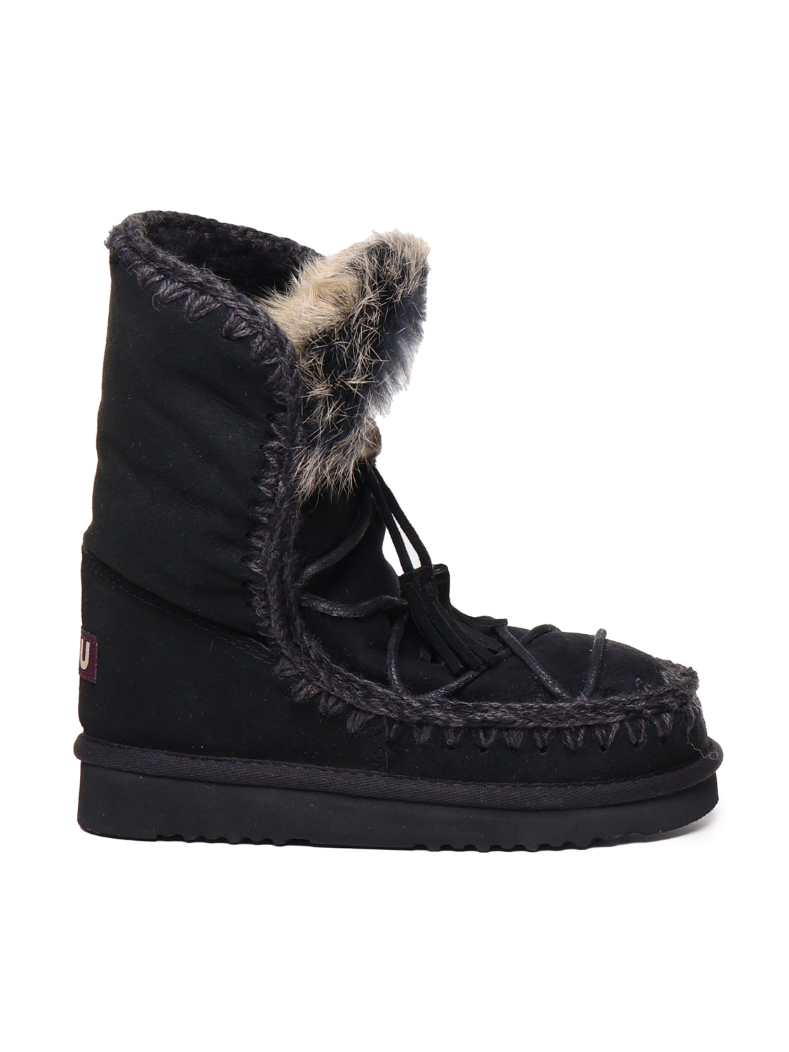 Mou Boots Black Suede