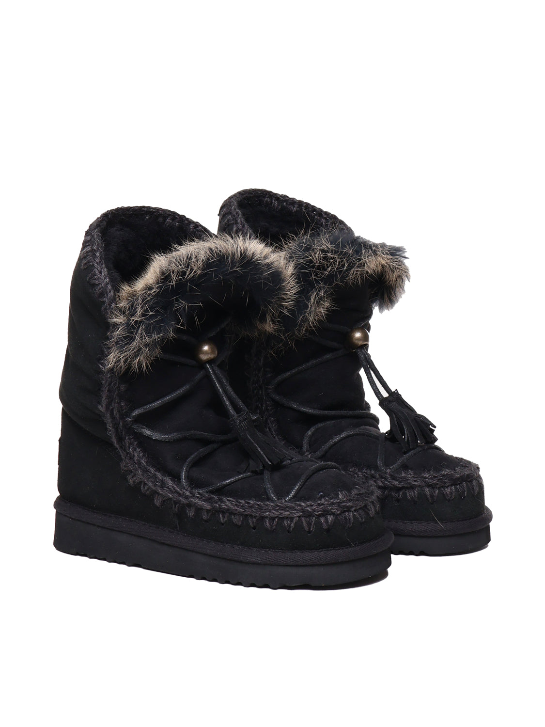 Mou Boots Black Suede