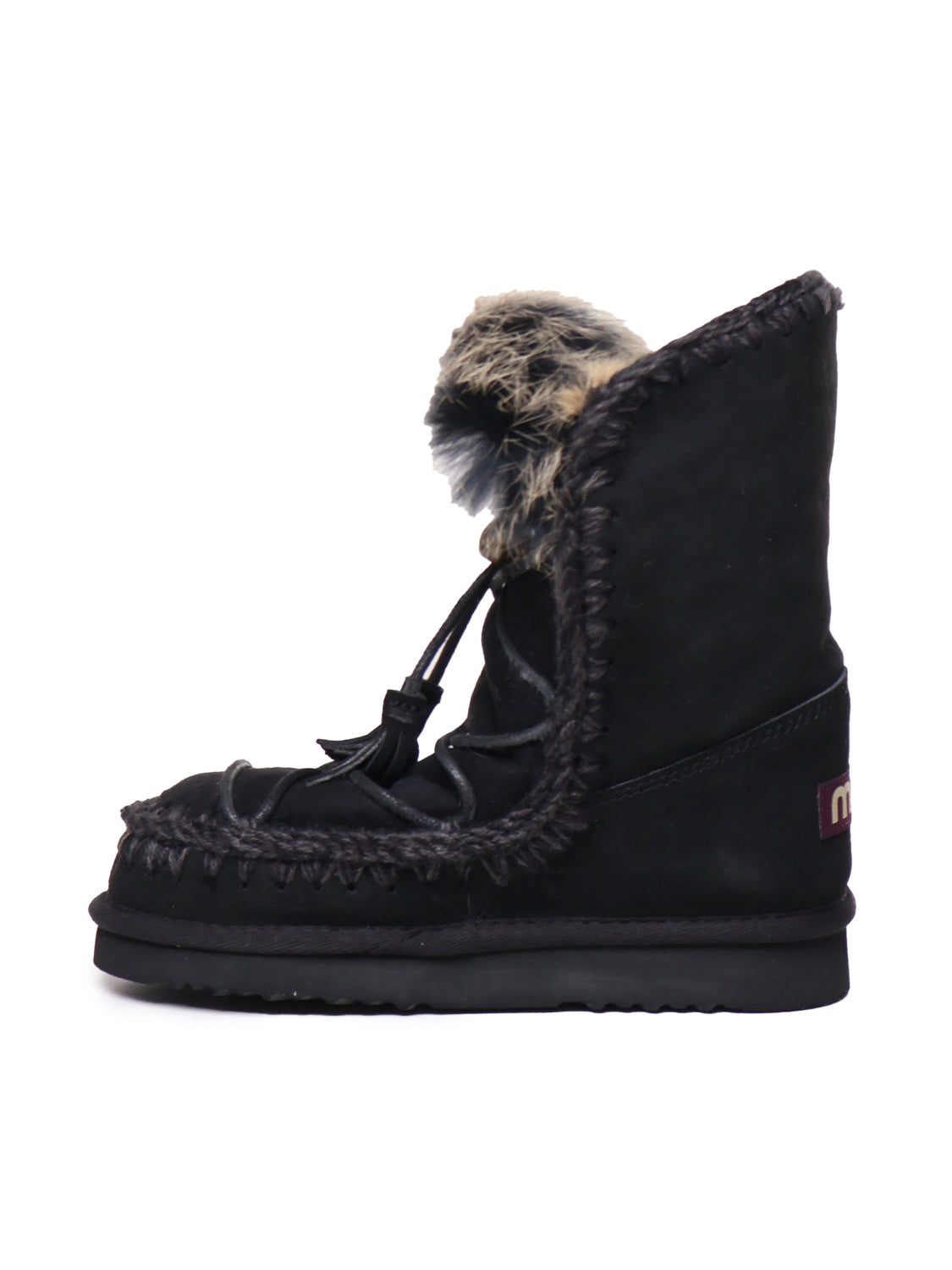 Mou Boots Black Suede