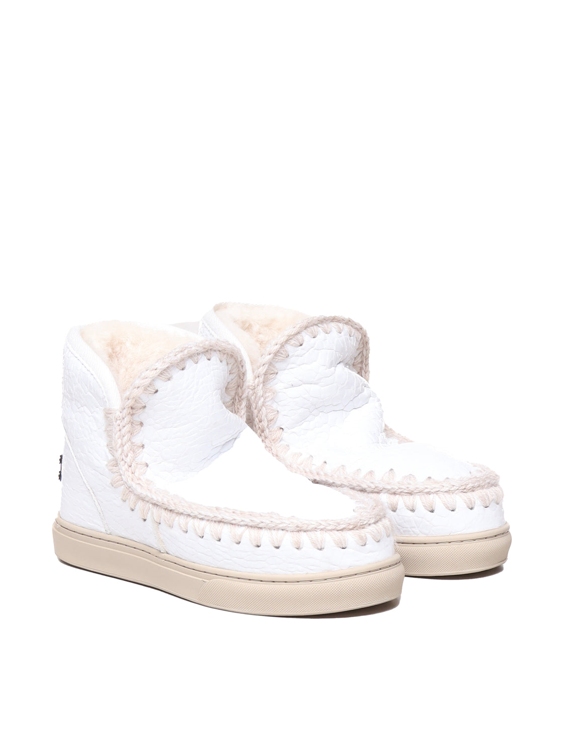 Mou Boots White Sheepskin